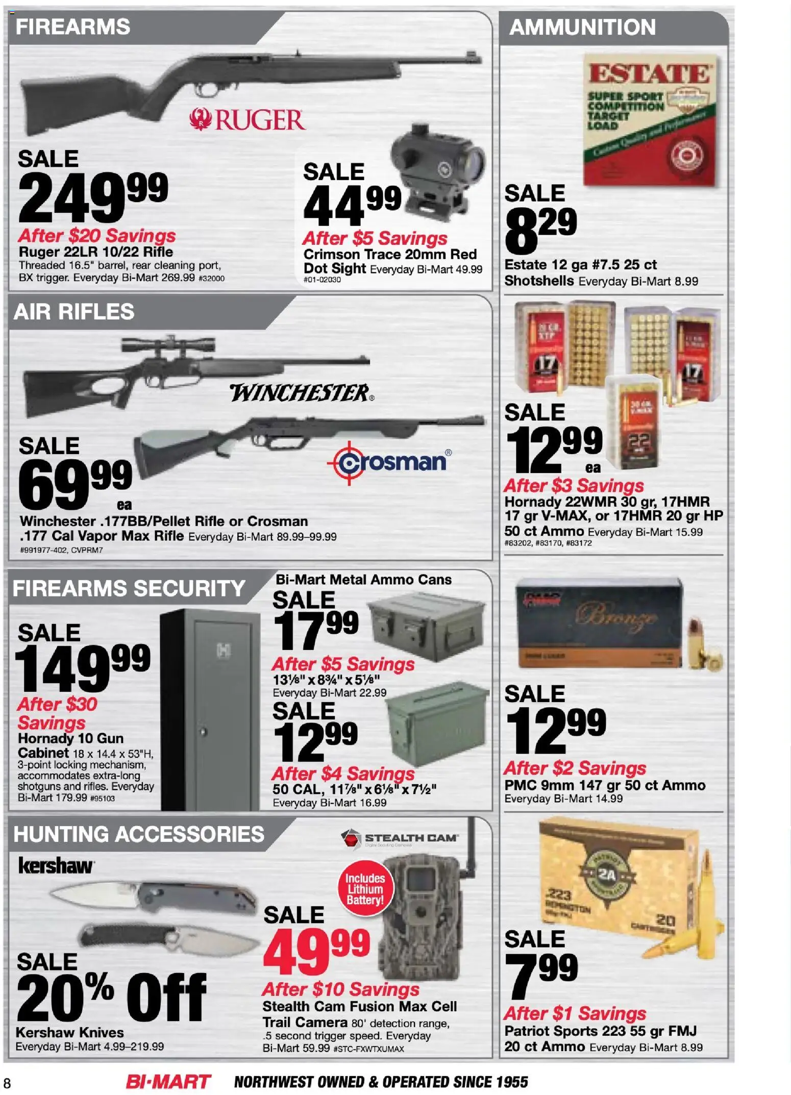 Bi-Mart Membership Savings Book - valid from 07/28/2026 | Page: 8 | Products: Fusion, Battery, Camera, Gun