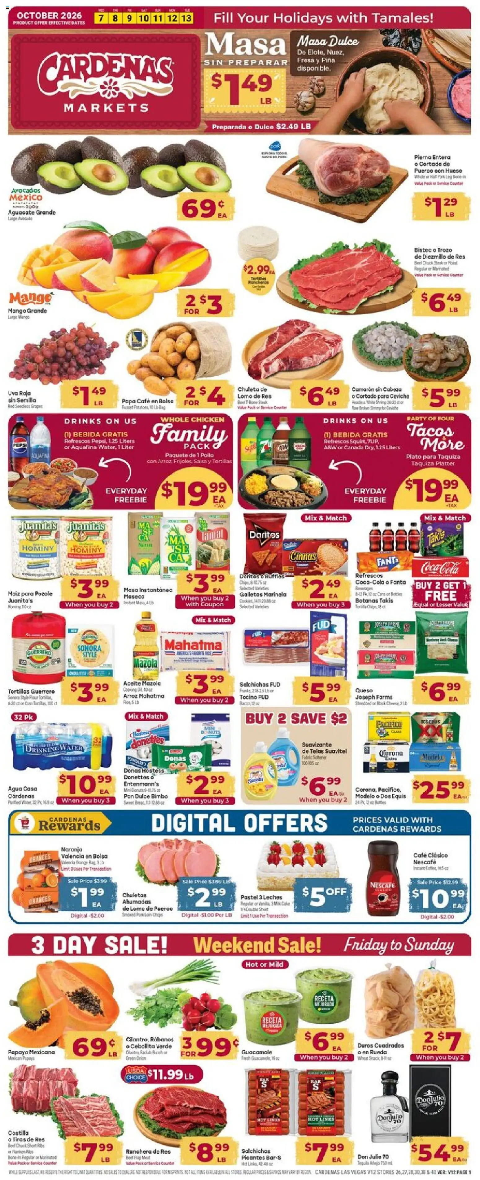 Cardenas Weekly Ad - valid from 10/07/2026 | Page: 1