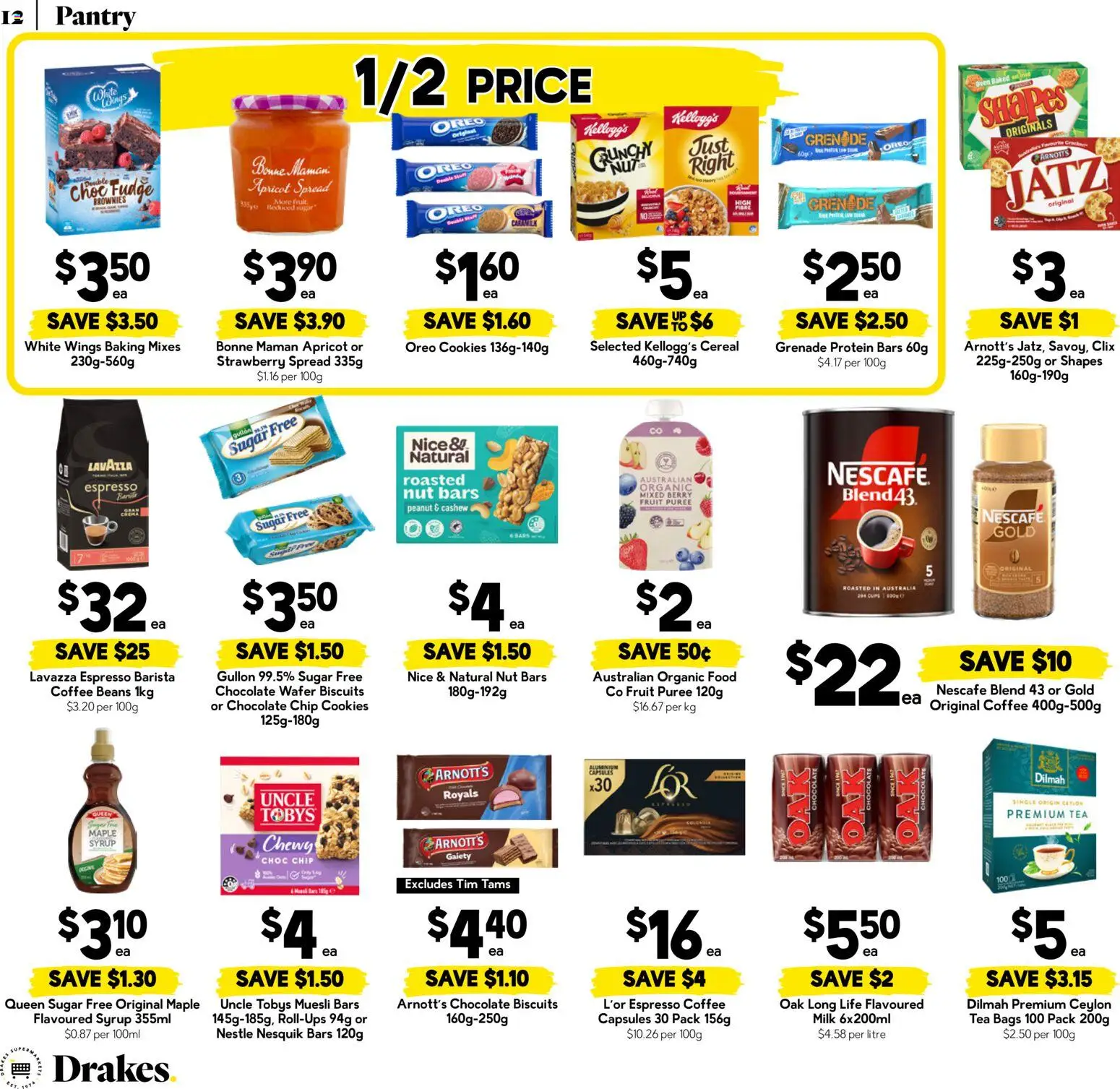 Drakes catalogue - valid from 19/08/2026 | Page: 12 | Products: Coffee, Tea, Capsules, Spread