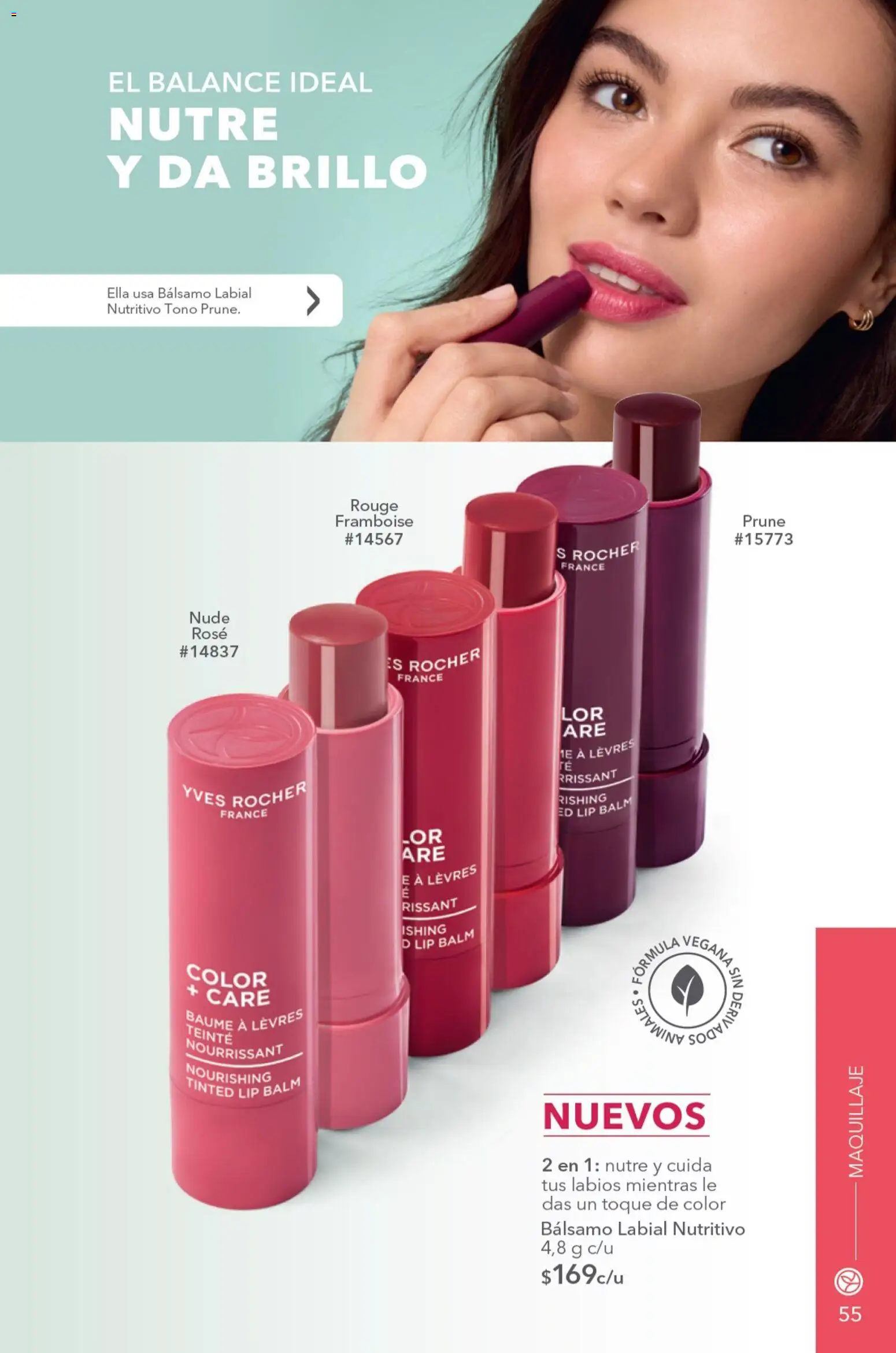 Nuevas ofertas de Yves Rocher válidas en toda la República Mexicana desde el 04/08/2026. ¡Encuentra las mejores ofertas en Yves Rocher campaña 11 2026! | Página: 59 | Productos: Brillo, Bálsamo, Maquillaje