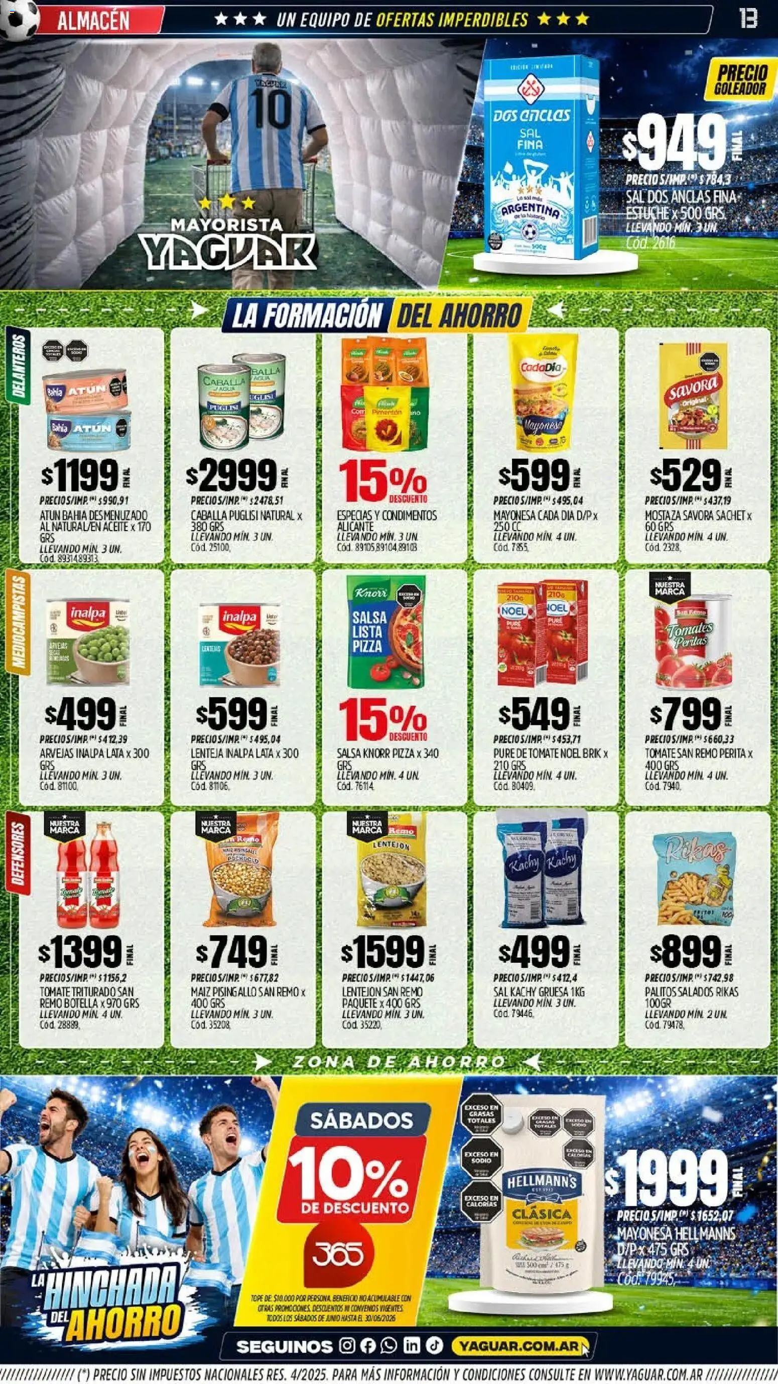 Yaguar - Oferta Semanal Jujuy │ válido desde el 22/06/2026 | Página: 12
