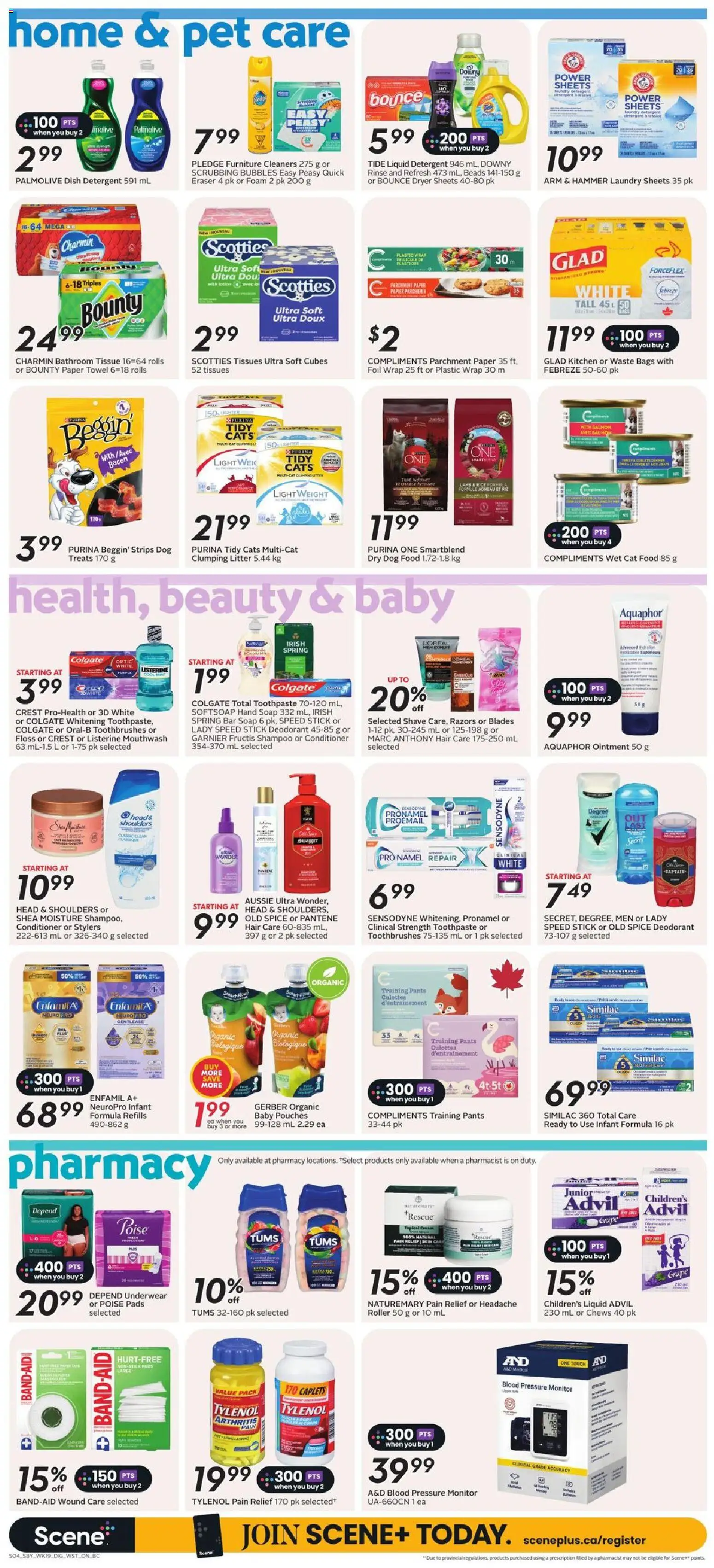 Safeway flyer valid from Sep 3, 2026 | Page: 14 | Products: Monitor, Shampoo, Tissues, Mouthwash