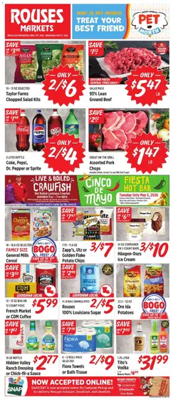 Preview of Rouses weekly ads valid from 29.04.2026
