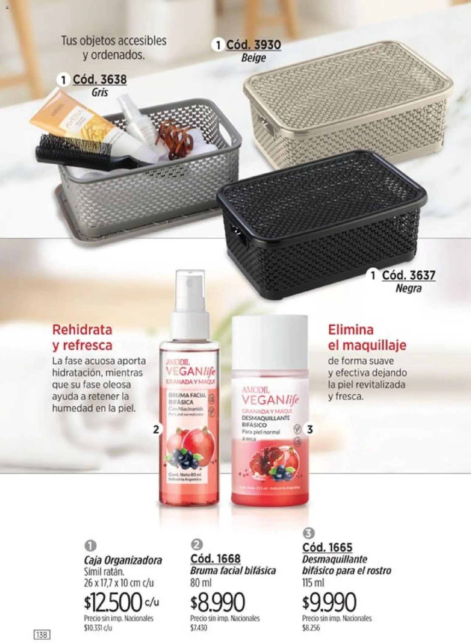 Amodil - Campaña 11 │ válido desde el 01.07.2026 | Página: 138 | Productos: Caja, Maquillaje, Desmaquillante, Bruma