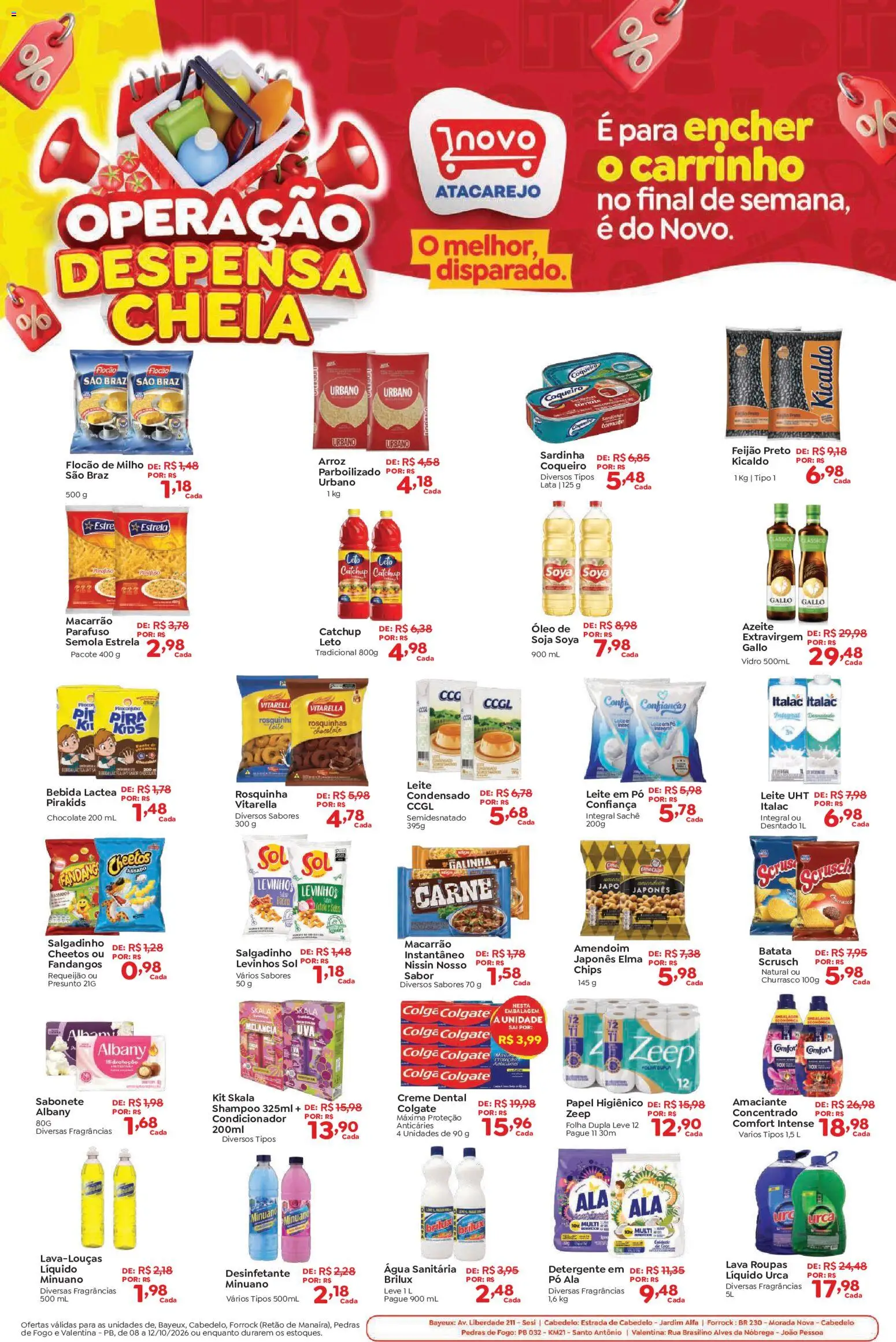 Novo Atacarejo Quinta-feira 8 Outubro Preços Baixos