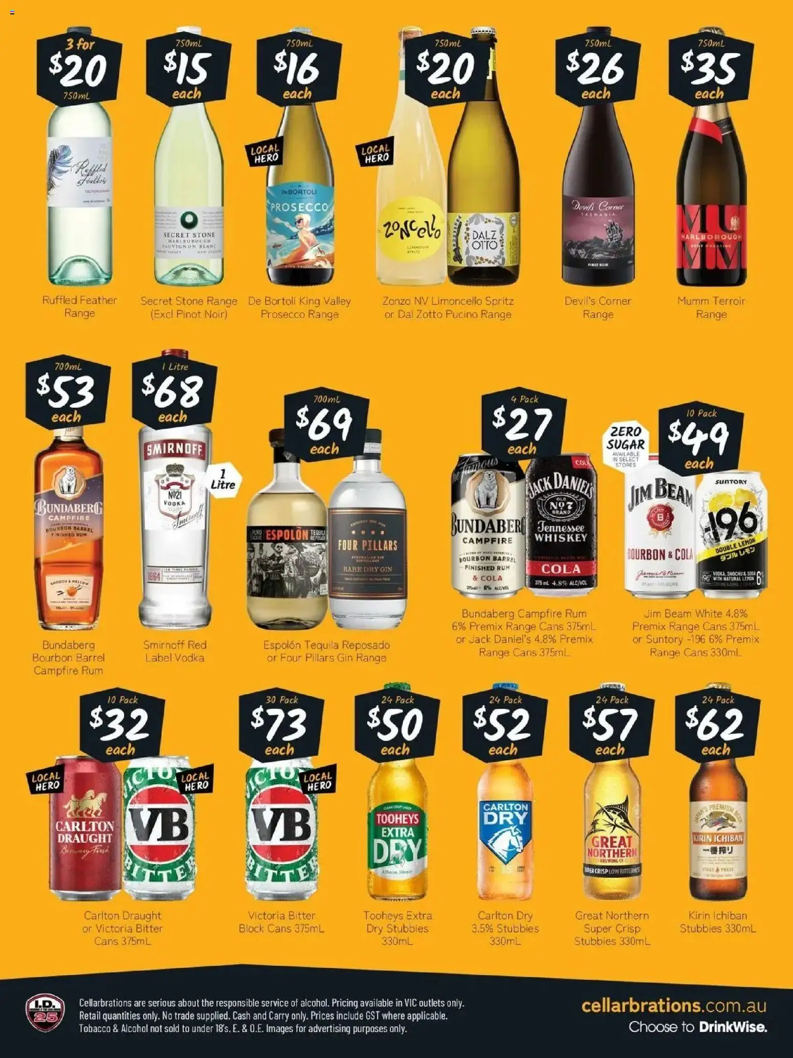 Cellarbrations catalogue - valid from 27/07/2026 | Page: 2 | Products: Gin, Vodka, Sugar, Lemon
