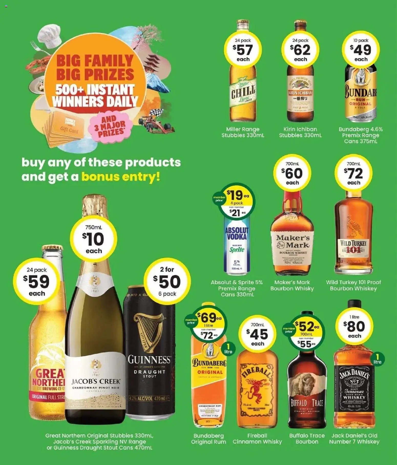 The Bottle-O catalogue - valid from 06/07/2026 | Page: 3 | Products: Bourbon, Vodka, Whiskey, Rum