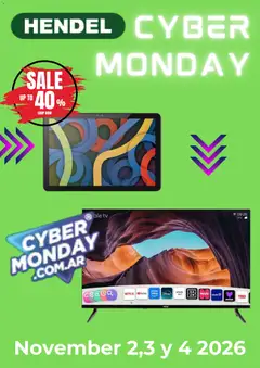 Vista previa Hendel - Cyber Monday aviso válido desde el 21/10/2026