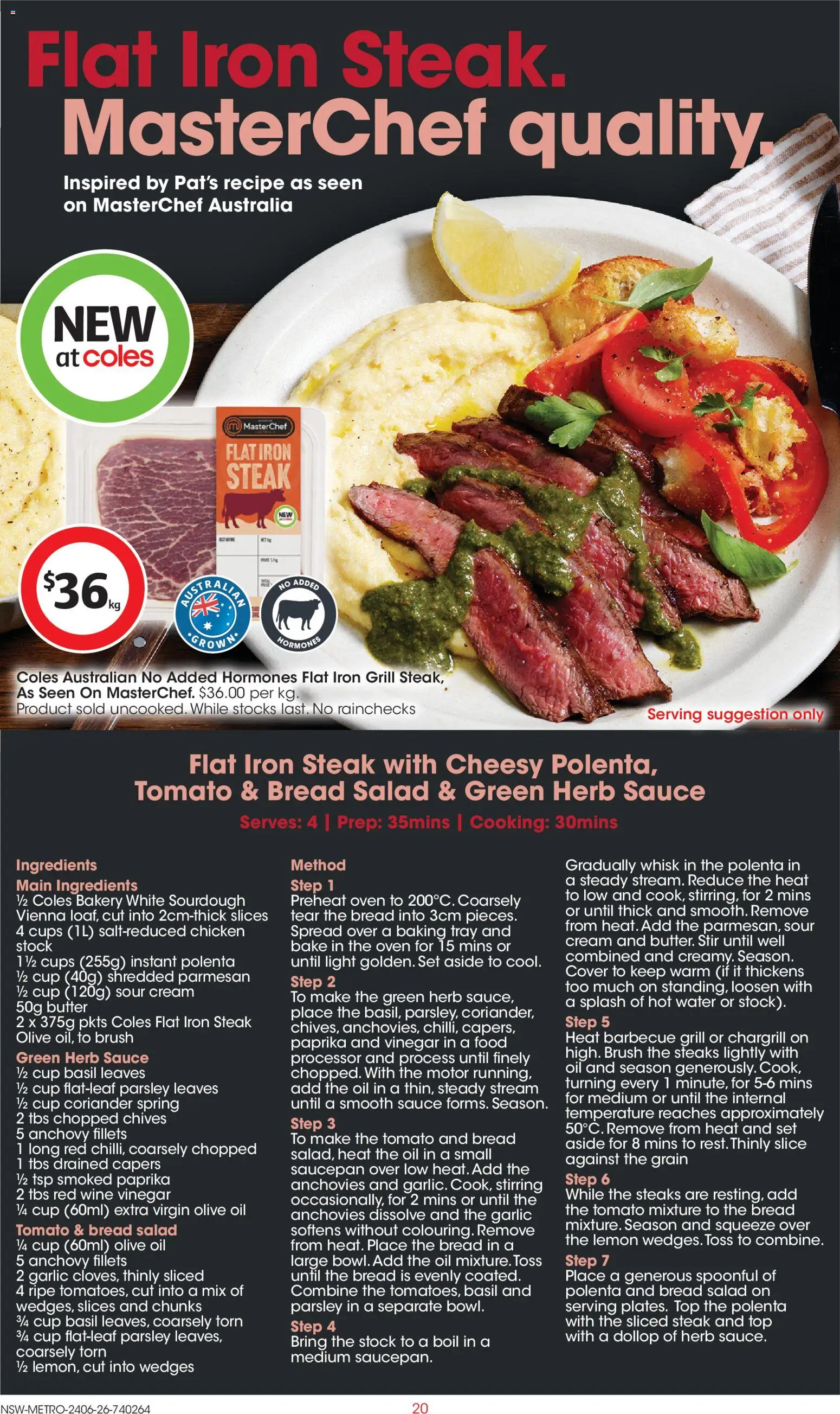 Coles catalogue - valid from 24/06/2026 | Page: 20 | Products: Light, Wine, Sour cream, Salad