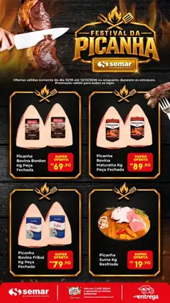 Semar Supermercado ofertas Picanha - Pré-Visualização do folheto da loja Semar Supermercado, válido de 10/10/2026