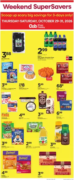 Preview of Cub Foods weekly ads valid from 10/29/2026