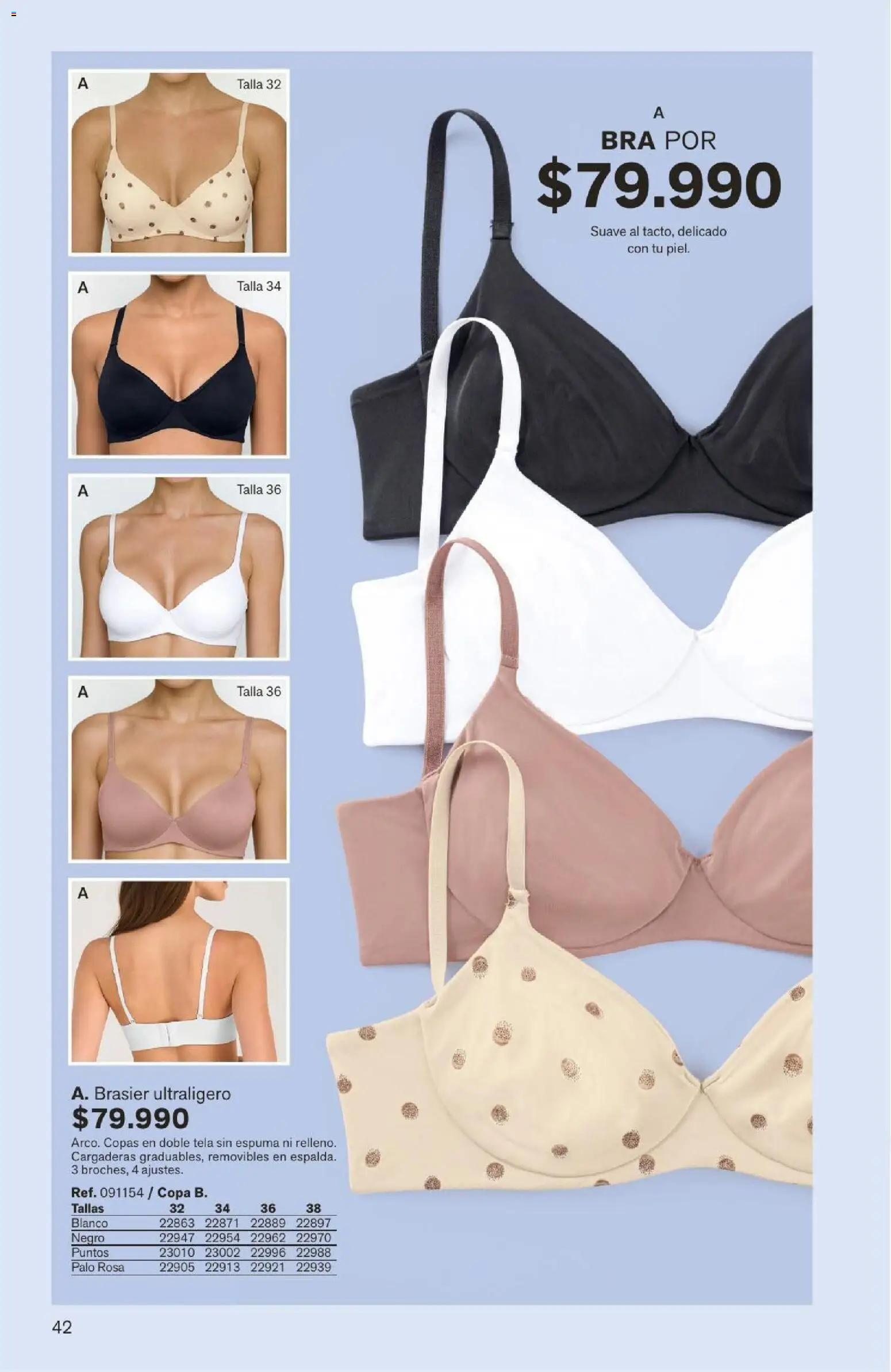 Leonisa revista - valida desde el 04/08/2026 | Página: 42 | Productos: Espuma, Brasier