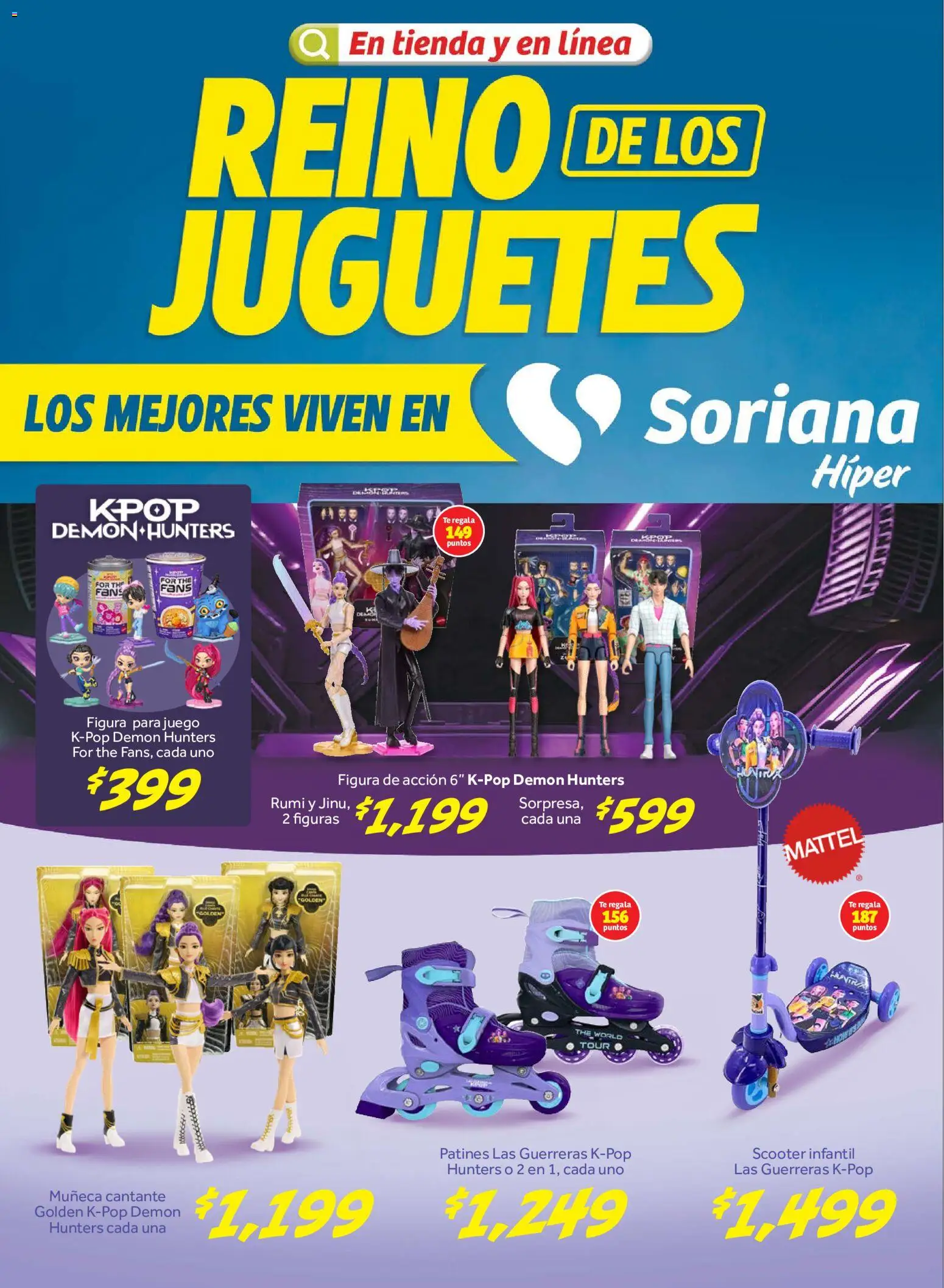 Nuevas ofertas de Soriana válidas en toda la República Mexicana desde el 15/10/2026. ¡Encuentra las mejores ofertas en Soriana folleto Reino de los Juguetes! | Página: 1