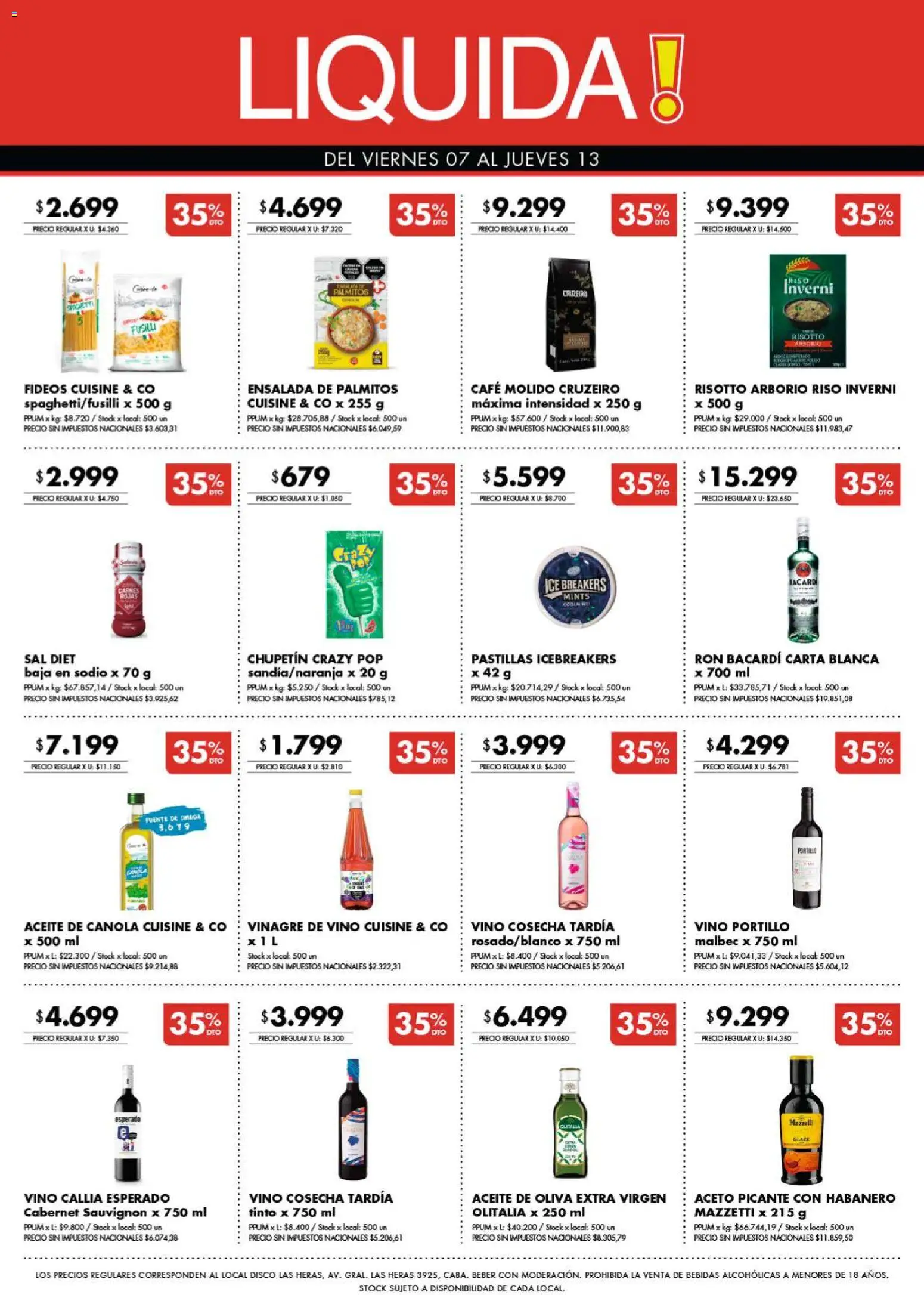 Disco - Ofertas  Bs. As. y Santa Fé │ válido desde el 07/08/2026 | Página: 10 | Productos: Aceite de canola, Aceto, Fuente, Fideos