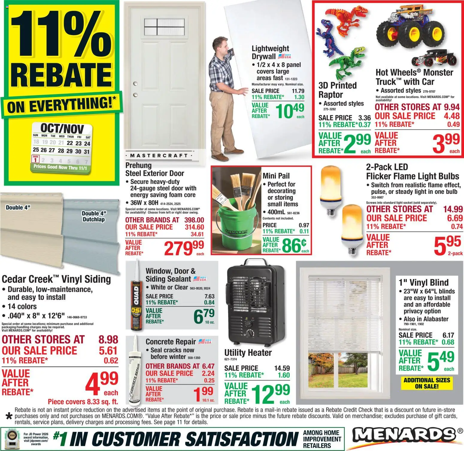 Menards Weekly Ad - valid from 10/22/2026 | Page: 1