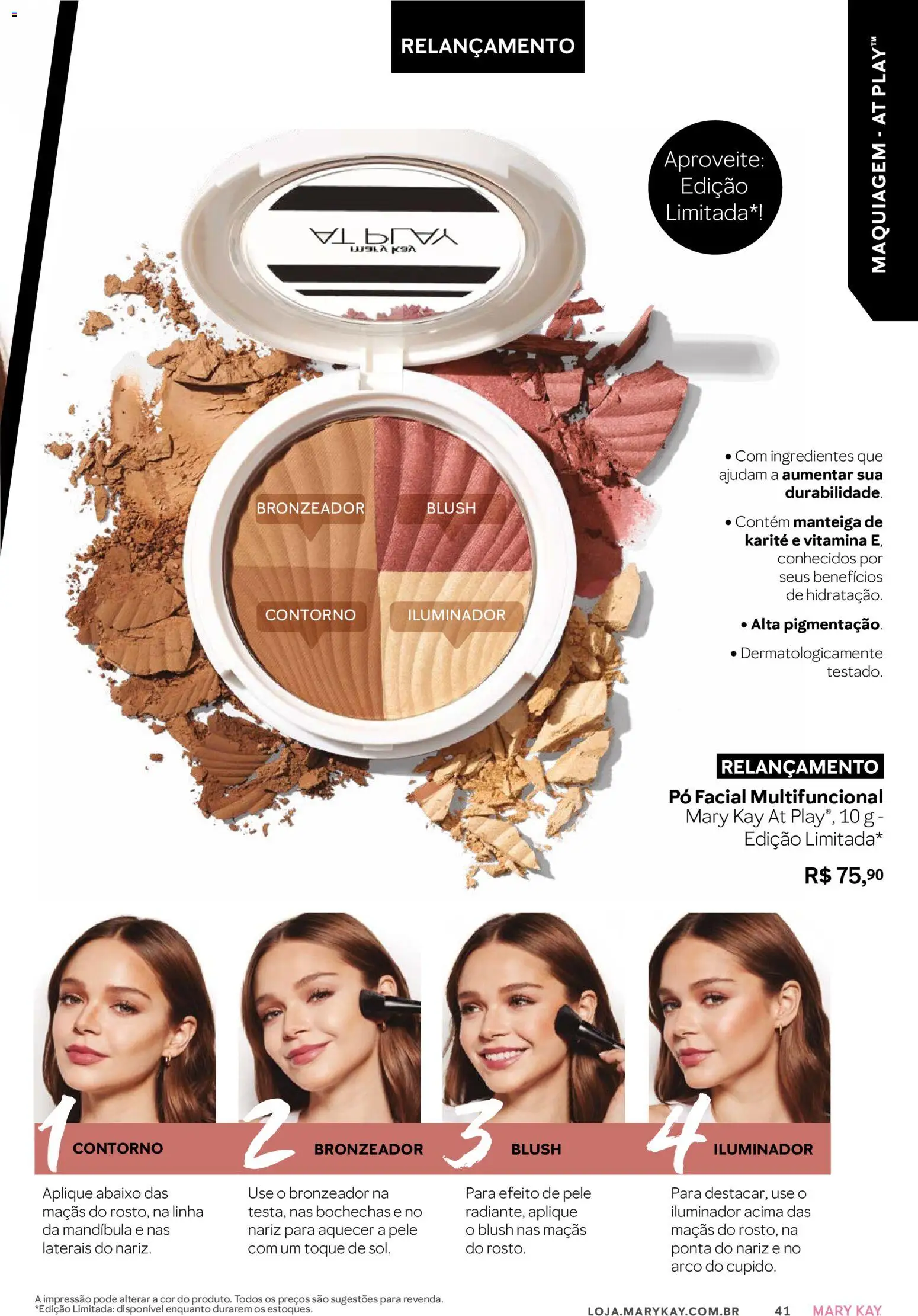 Mary Kay Folheto - válido de 01/03/2026 | Página: 41 | Produtos: Pó, Bronzeador, Blush, Maçãs
