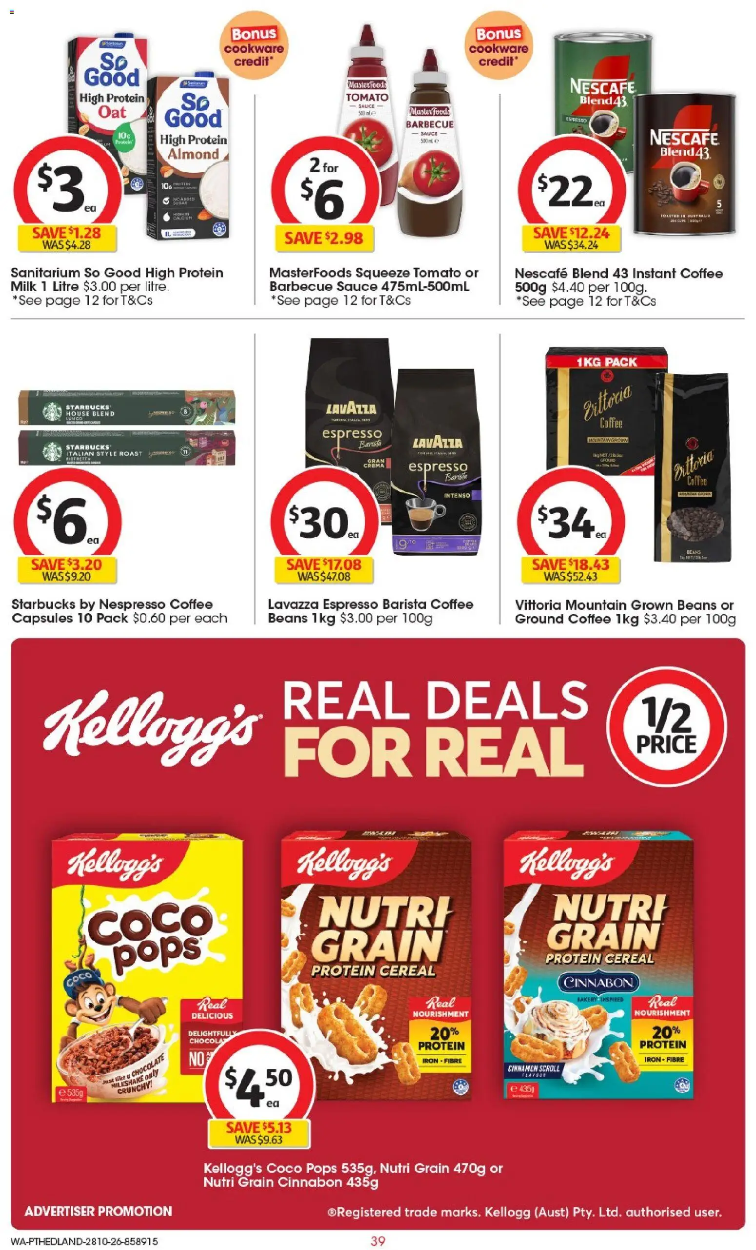 ﻿Coles catalogue valid from 28/10/2026 > Online Australia | Page: 39