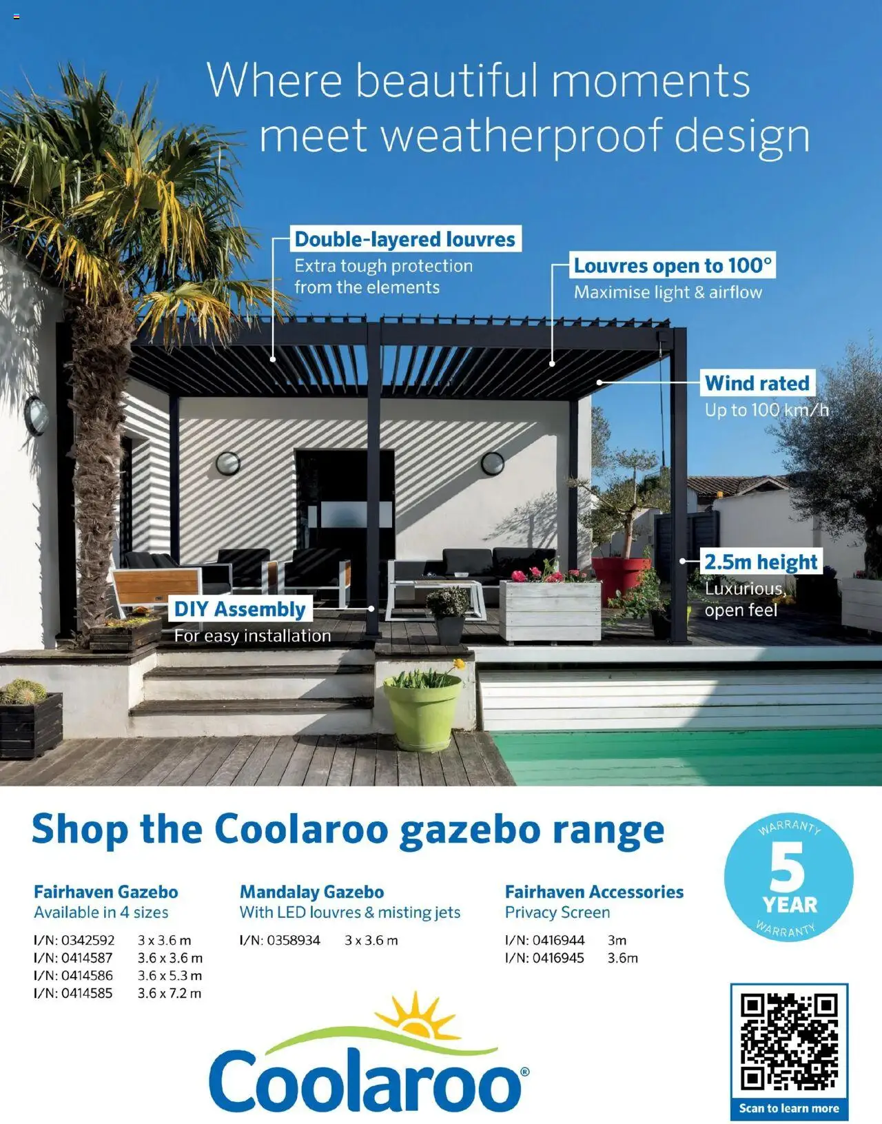 Bunnings Warehouse catalogue - valid from 25/08/2025 | Page: 67 | Products: Light, Gazebo, Accessories, Screen