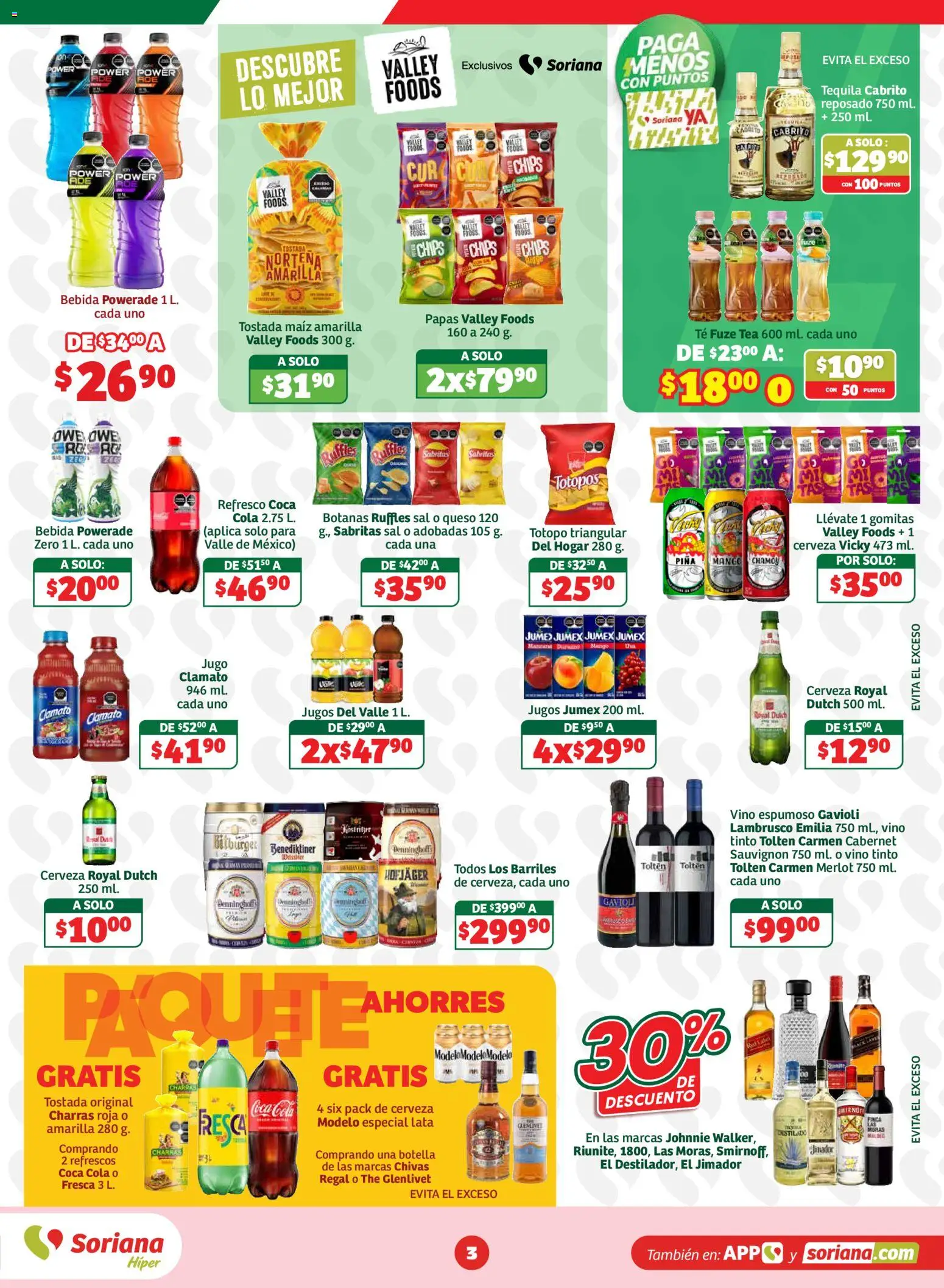 Nuevas ofertas de Soriana válidas en toda la República Mexicana desde el 18/09/2026. ¡Encuentra las mejores ofertas en Soriana En México Oferta se dice Soriana Híper Nacional! | Página: 3
