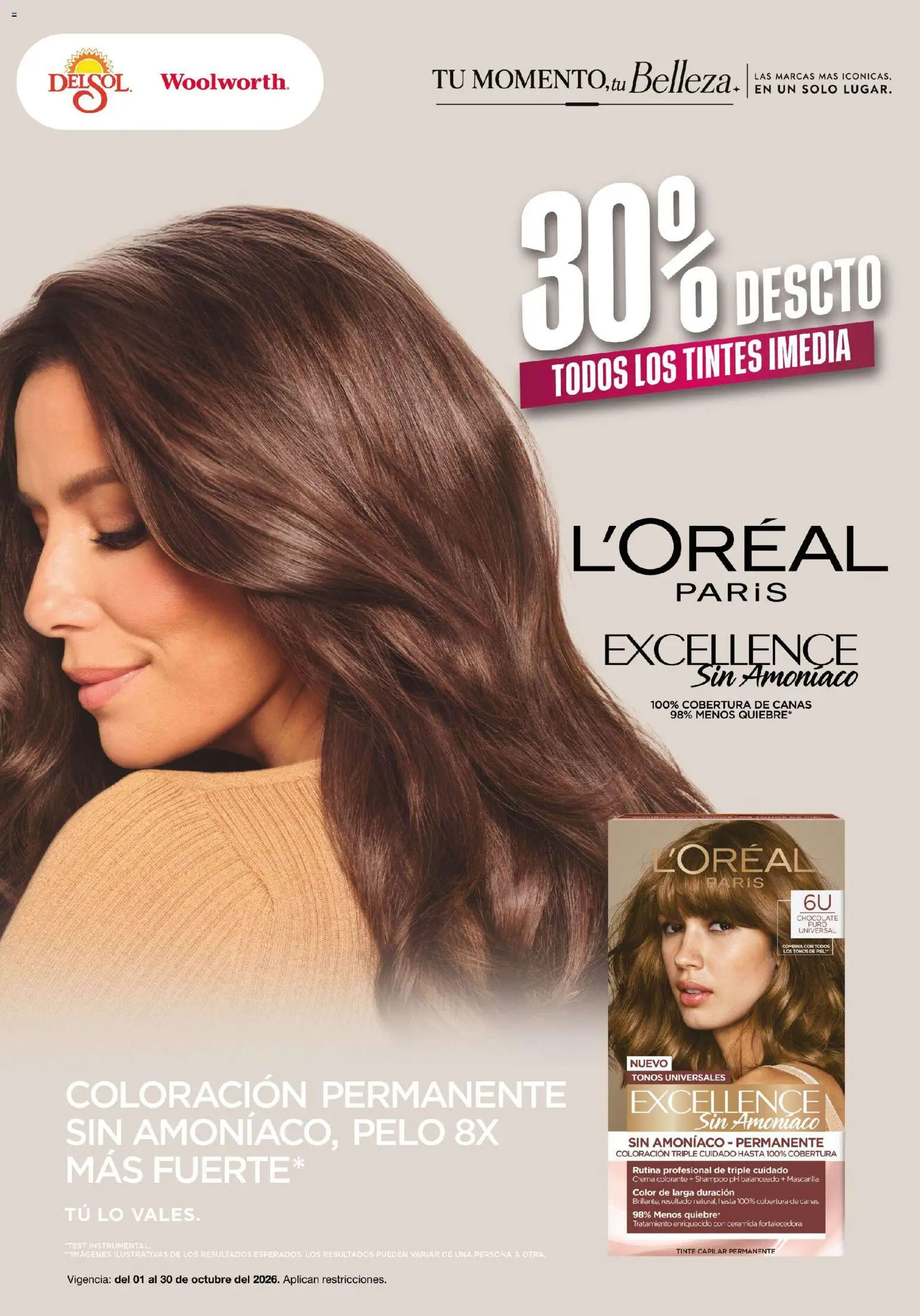 Nuevas ofertas de Del Sol y Woolworth válidas en toda la República Mexicana desde el 01/10/2026. ¡Encuentra las mejores ofertas en Del Sol y Woolworth catálogo Tu momento, tu belleza solo! | Página: 2 | Productos: Crema, Chocolate, Shampoo
