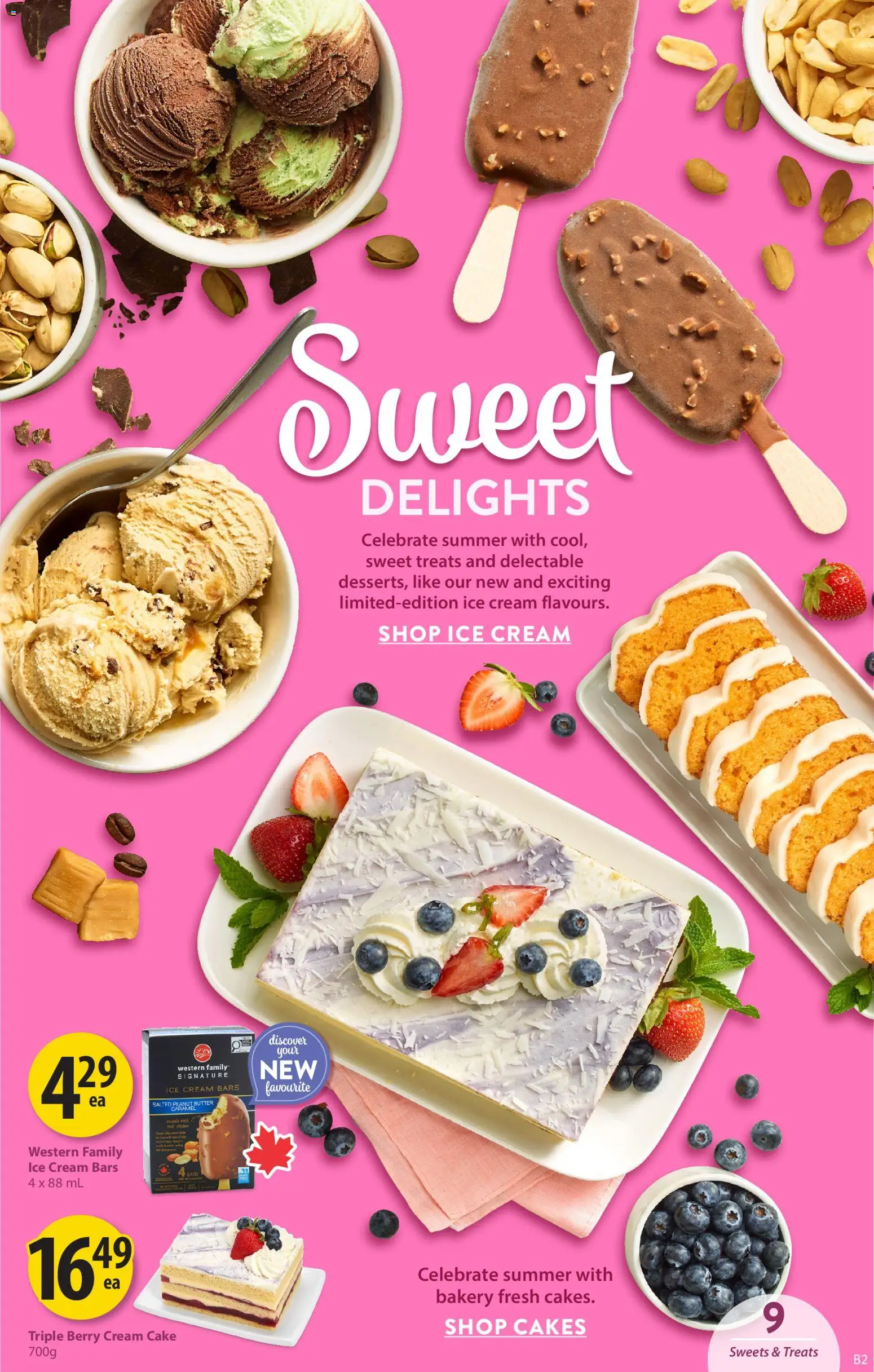 Save on foods flyer valid from Jul 23, 2026 | Page: 10 | Products: Cream, Ice cream, Bakery, Butter