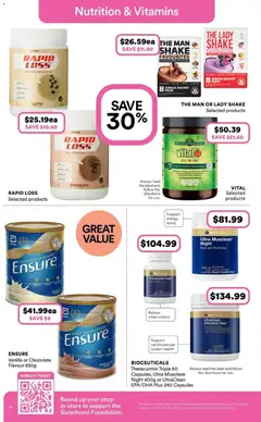Preview of Priceline Pharmacy catalogue - valid from 13/08/2026 | Page: 36 | Products: Chocolate, Capsules, Vanilla