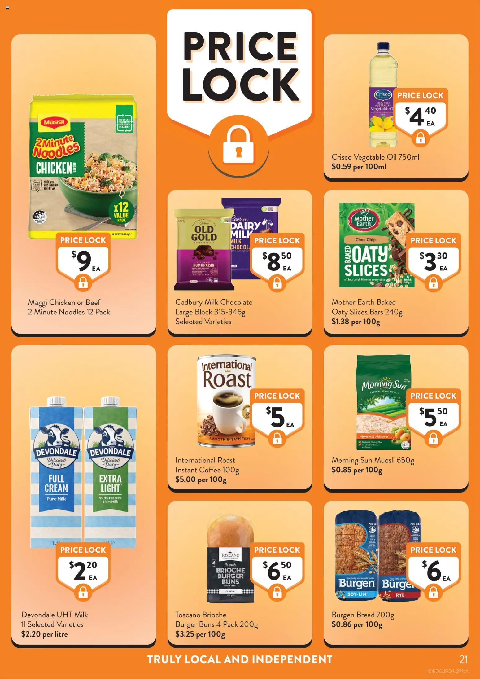 Foodworks catalogue - valid from 29.04.2026 | Page: 21 | Products: Dairy, Chocolate, Noodles, Rum