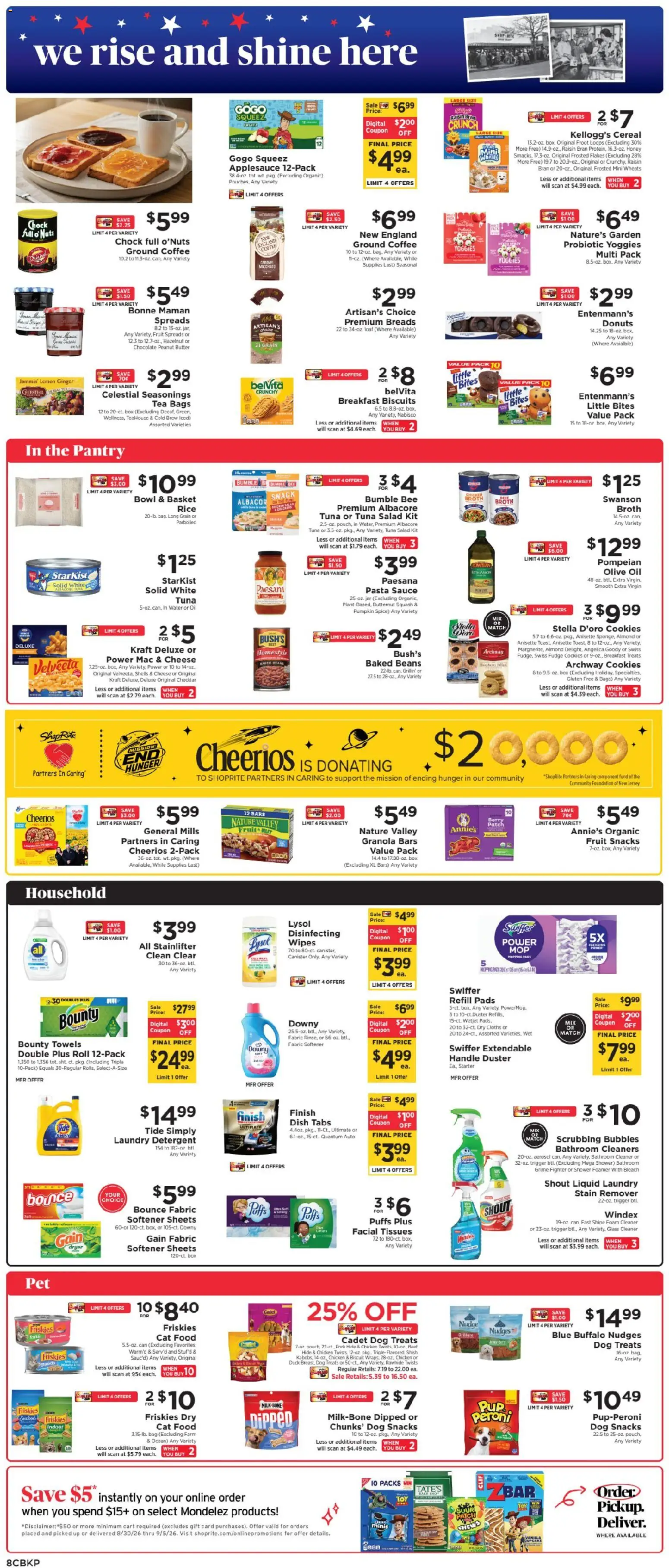 ShopRite Weekly Ad - valid from 08/30/2026 | Page: 9 | Products: Oil, Pasta, Starter, Lemon