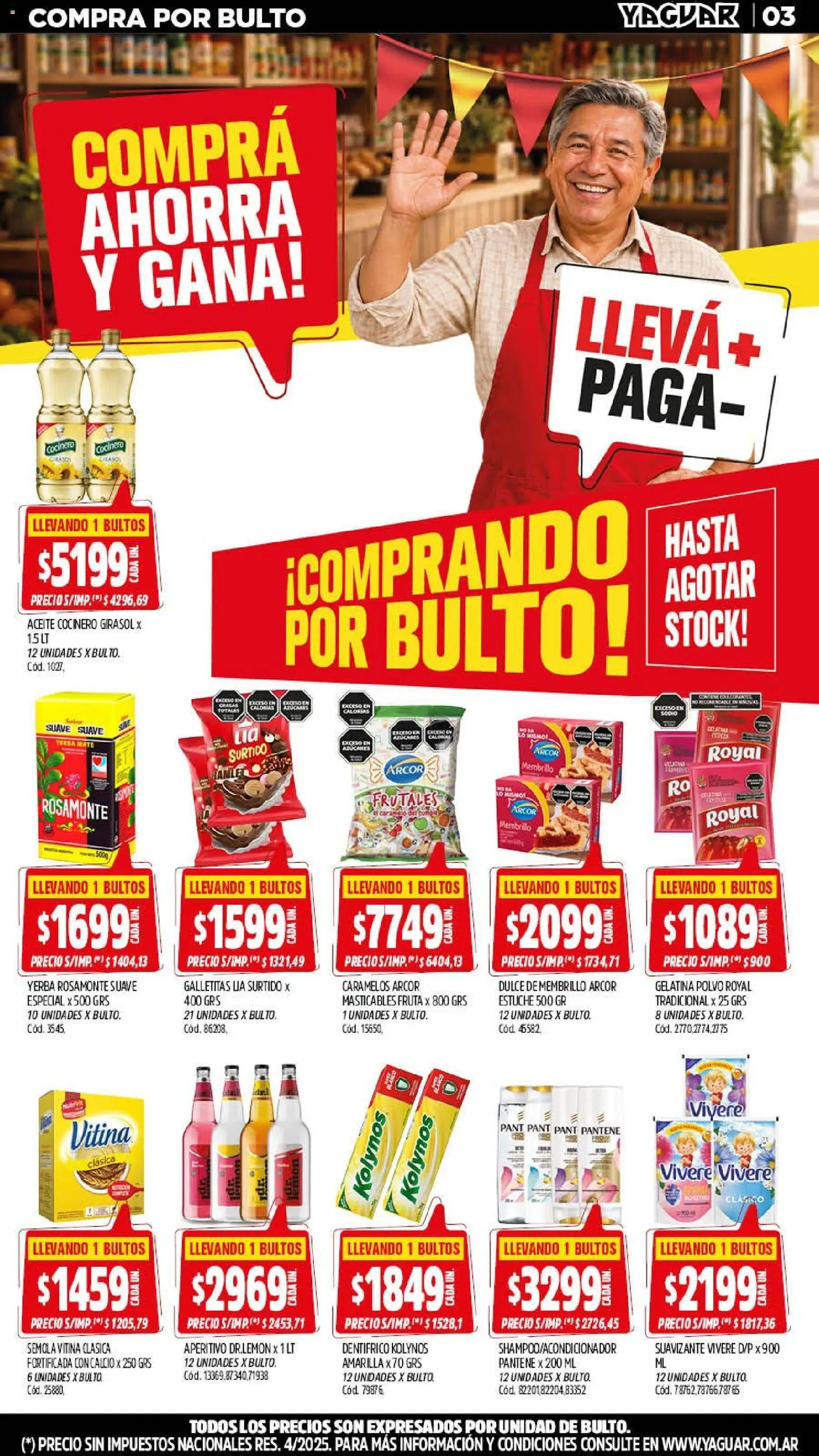 Yaguar - Oferta Semanal Trelew │ válido desde el 14/09/2026 | Página: 3 | Productos: Yerba, Dulce, Estuche, Suavizante