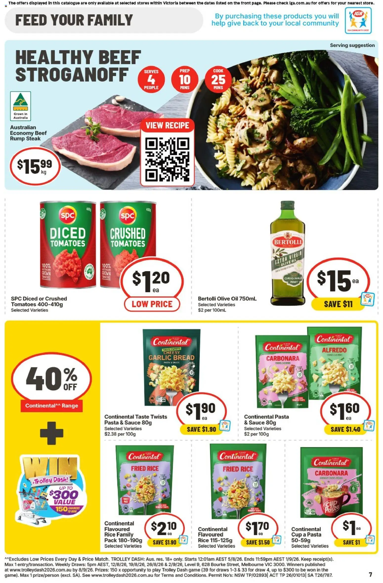 IGA catalogue - valid from 19/08/2026 | Page: 8 | Products: Bread, Rice, Garlic, Game