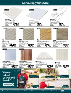 Preview of Bunnings D.I.Y. Made Easy - valid from 01/07/2026 | Page: 10 | Products: Flooring, Watch, Calculator, Bench