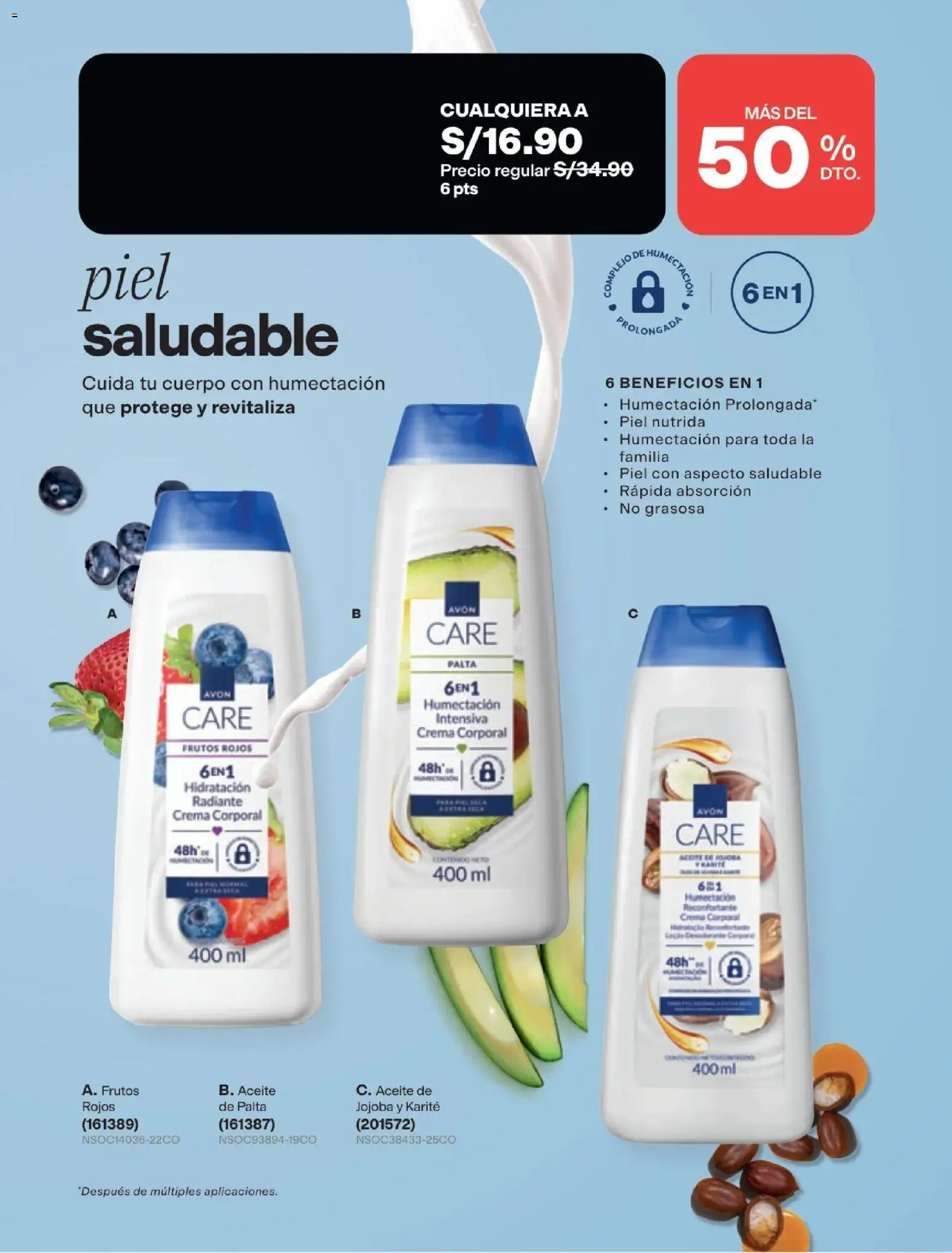 Catálogo Avon válido desde 29/08/2026 | Página: 134 | Productos: Aceite, Crema, Frutos rojos