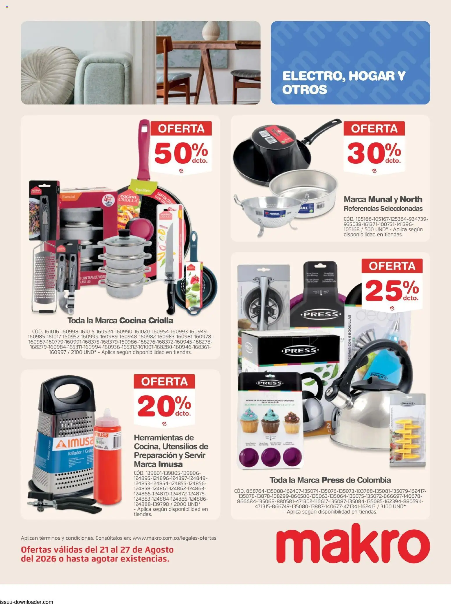 Makro revista - valida desde el 21/08/2026 | Página: 2 | Productos: Rallador, Sartén, Molde, Tapa