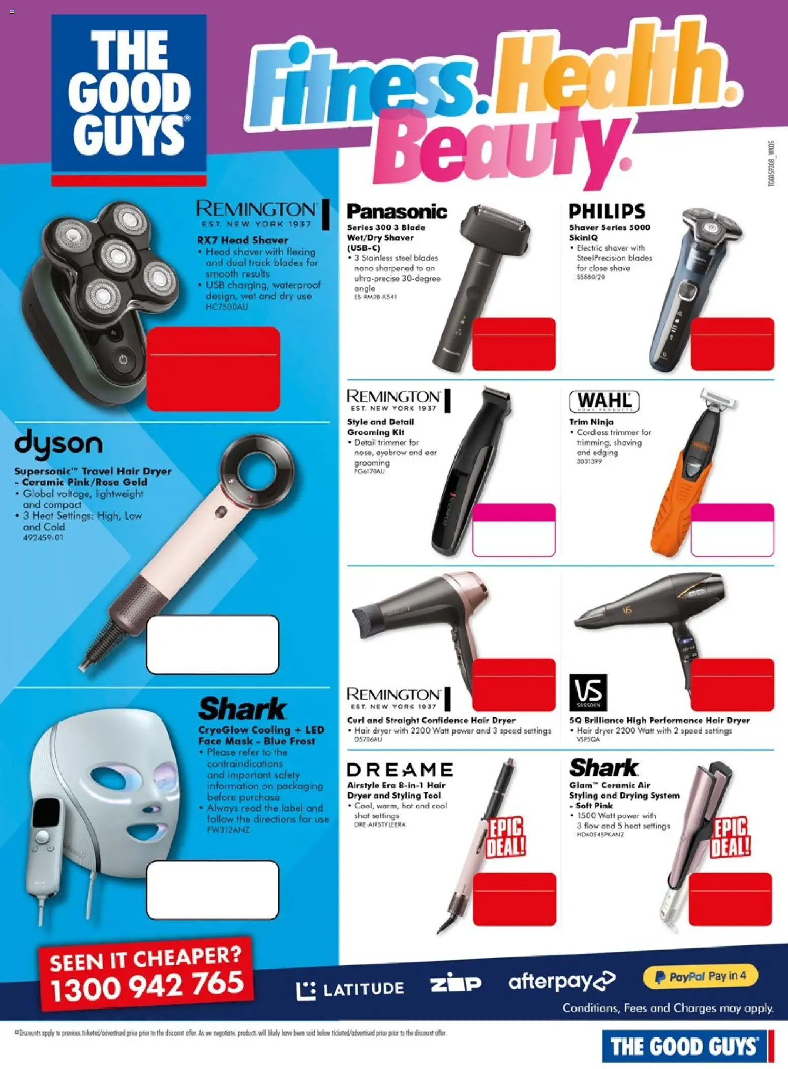 The Good Guys catalogue - valid from 29/07/2026 | Page: 11 | Products: Face mask, Nano, Electric shaver, Hair dryer