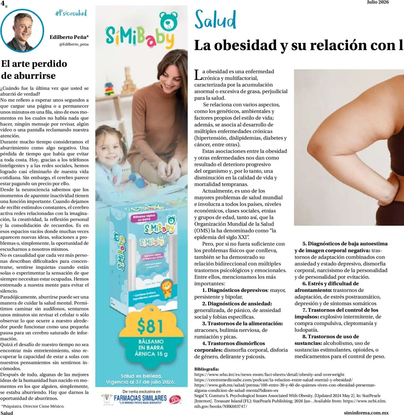 Nuevas ofertas de Farmacias Similares válidas en toda la República Mexicana desde el 01/07/2026. ¡Encuentra las mejores ofertas en Farmacias Similares catálogo! | Página: 4