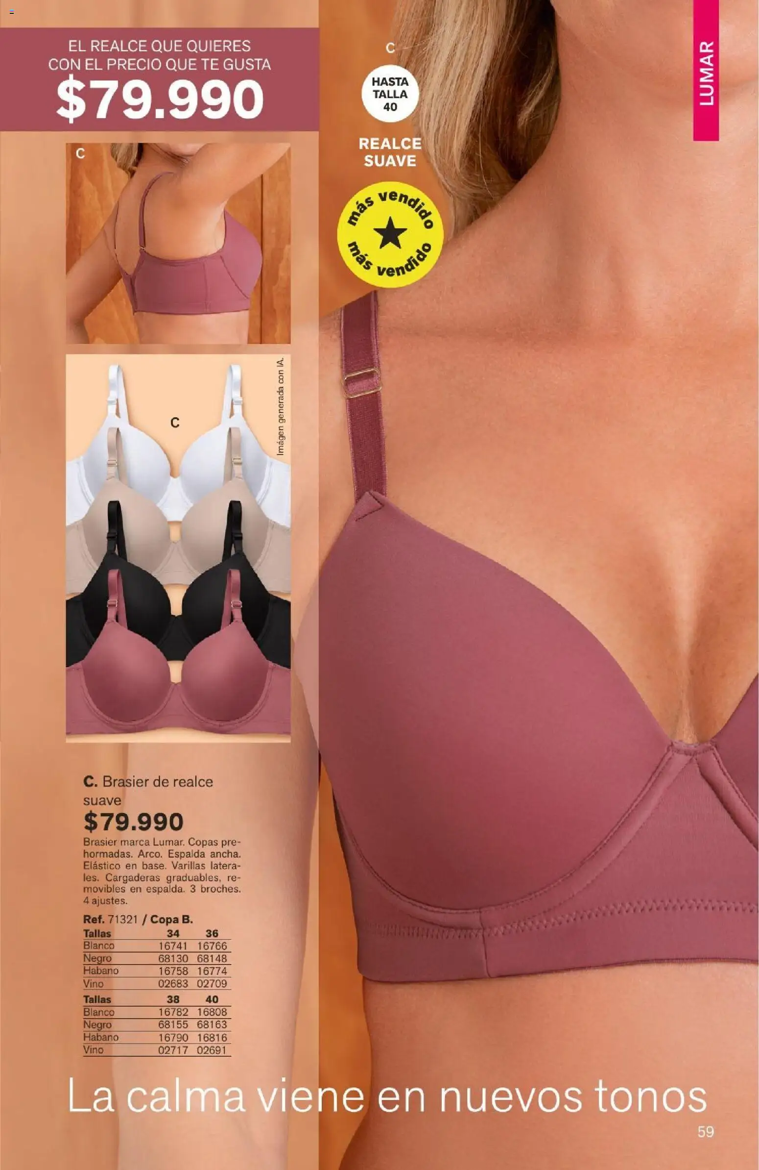 Leonisa revista - valida desde el 04/08/2026 | Página: 59 | Productos: Té, Brasier, Vino