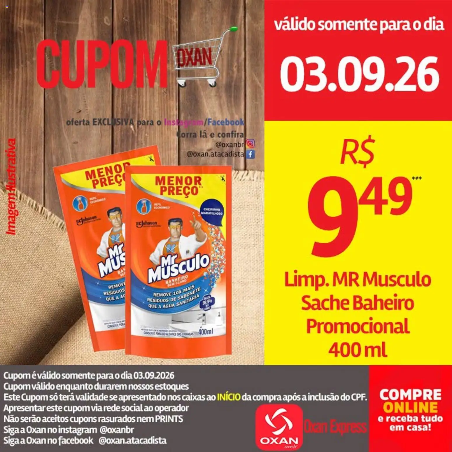 Oxan Atacadista Folheto - válido de 03/09/2026 | Página: 20 | Produtos: Cloro, Água, Sabonete, Água sanitária