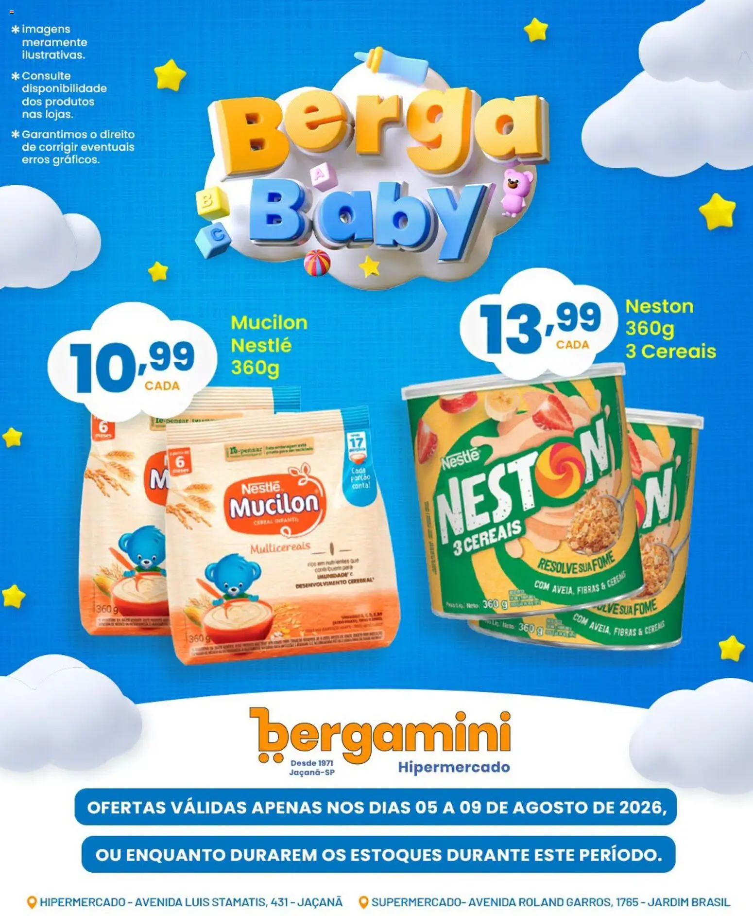 Supermercado Bergamini Folheto - válido de 05/08/2026 | Página: 2 | Produtos: Cereais, Mucilon