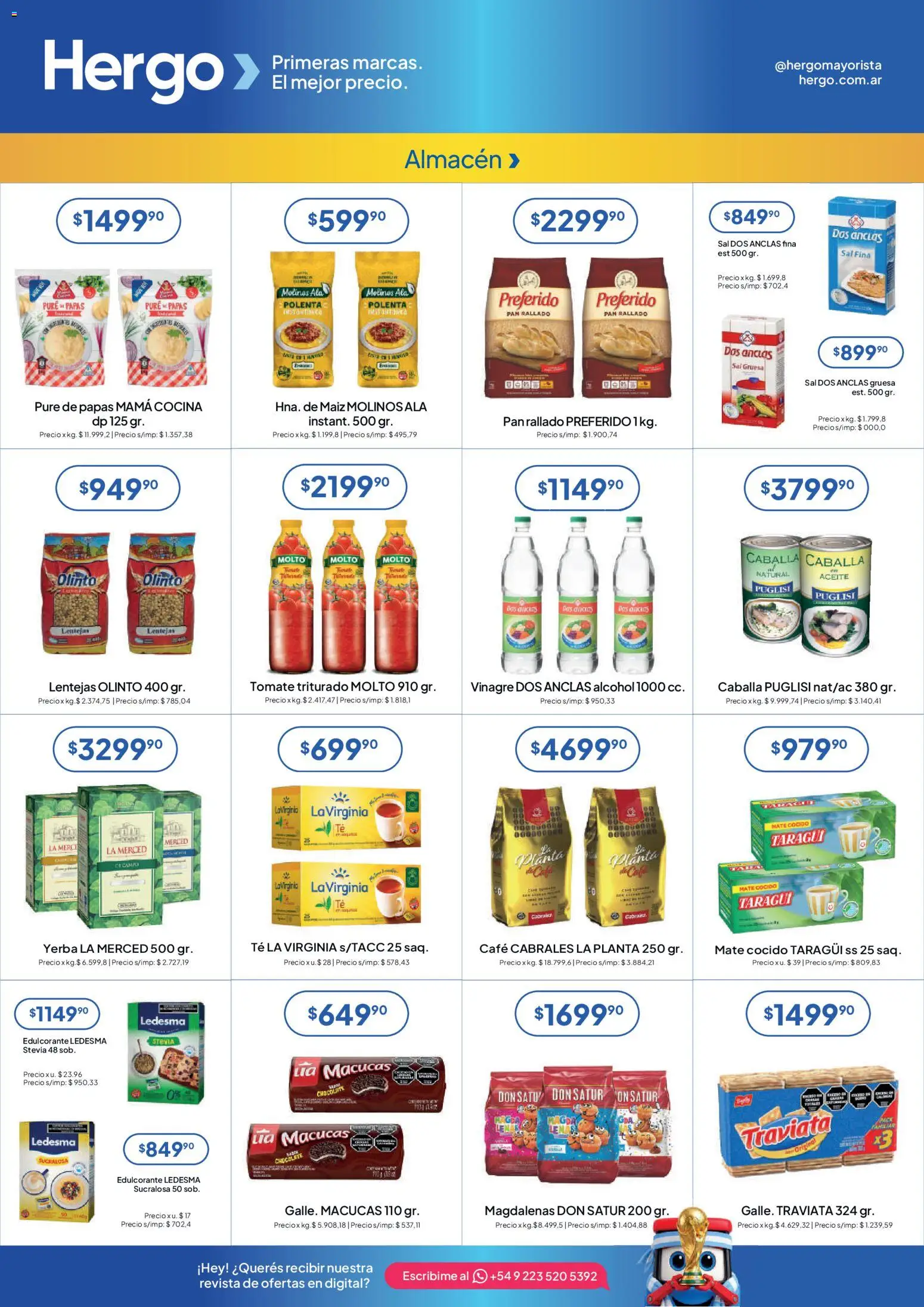 Hergo catálogo │ válido desde el 10.06.2026 | Página: 2 | Productos: Yerba, Lentejas, Café, Chocolate