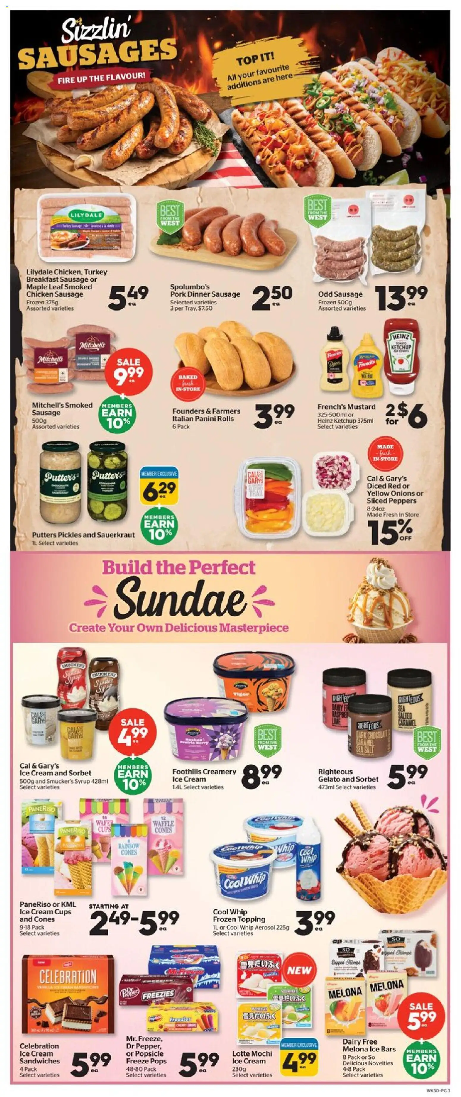 Calgary Co-op flyer valid from 28.05.2026 | Page: 3 | Products: Ketchup, Ice cream, Turkey, Pork