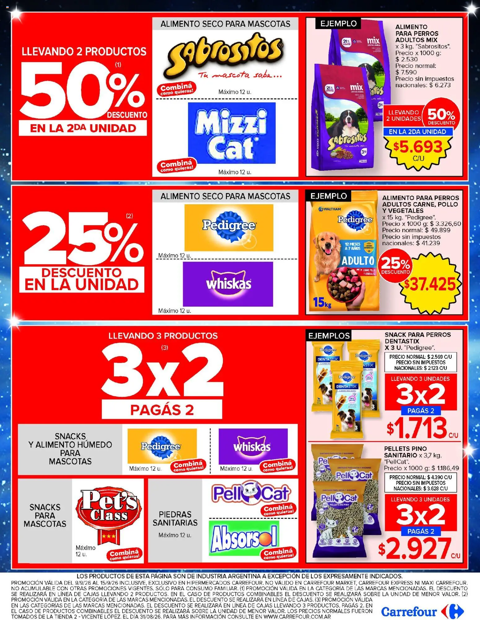 Carrefour - Ofertas │ válido desde el 09/09/2026 | Página: 22 | Productos: Pollo, Alimento para perros, Cereales, Snacks