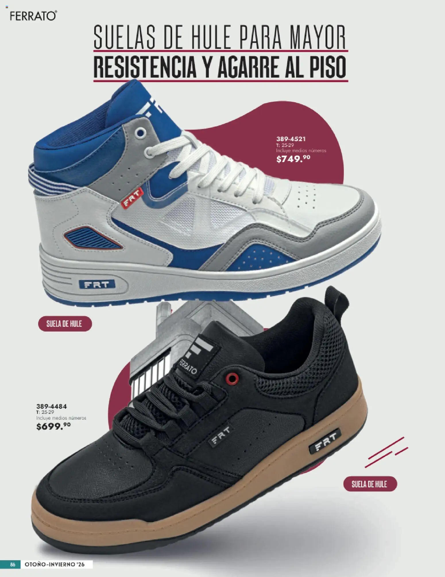 Nuevas ofertas de Andrea válidas en toda la República Mexicana desde el 23/08/2026. ¡Encuentra las mejores ofertas en Andrea catálogo Calzado Caballero! | Página: 86
