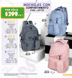 Vista previa de Cklass catálogo Escolar, nuevo folleto de la tienda, válido en México a partir del 09.06.2026 | Página: 135 | Productos: Bolso, Mochila