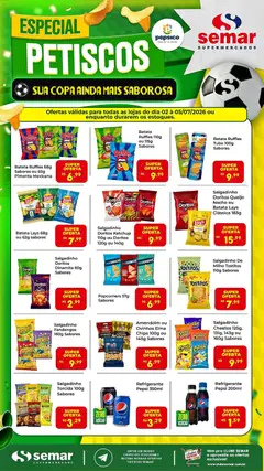 Semar Supermercado ofertas Petiscos - Pré-Visualização do folheto da loja Semar Supermercado, válido de 02/07/2026