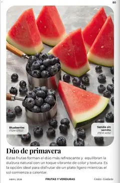 Vista previa de Sandía sin semilla, Seedless watermelon., nuevo folleto de la tienda, válido en México a partir del 01.04.2026 | Página: 80 | Productos: Sandía