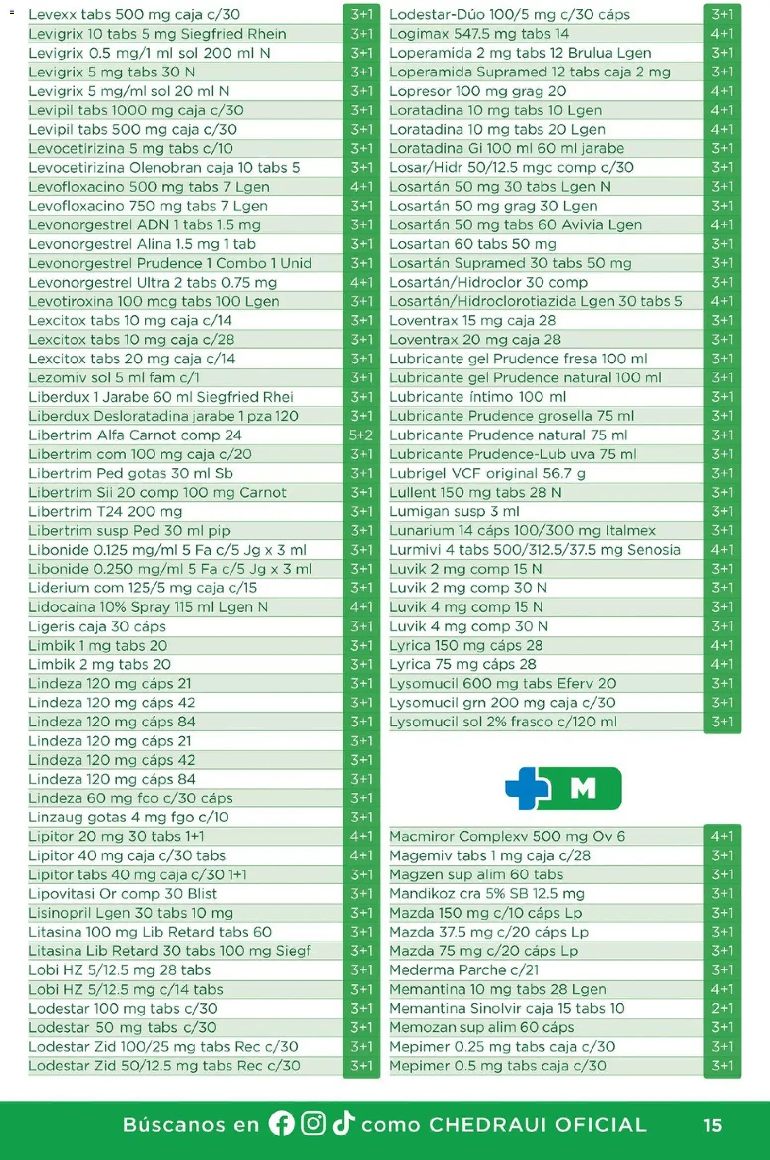 Nuevas ofertas de Chedraui válidas en toda la República Mexicana desde el 29/10/2026. ¡Encuentra las mejores ofertas en Chedraui folleto Farmacia! | Página: 15