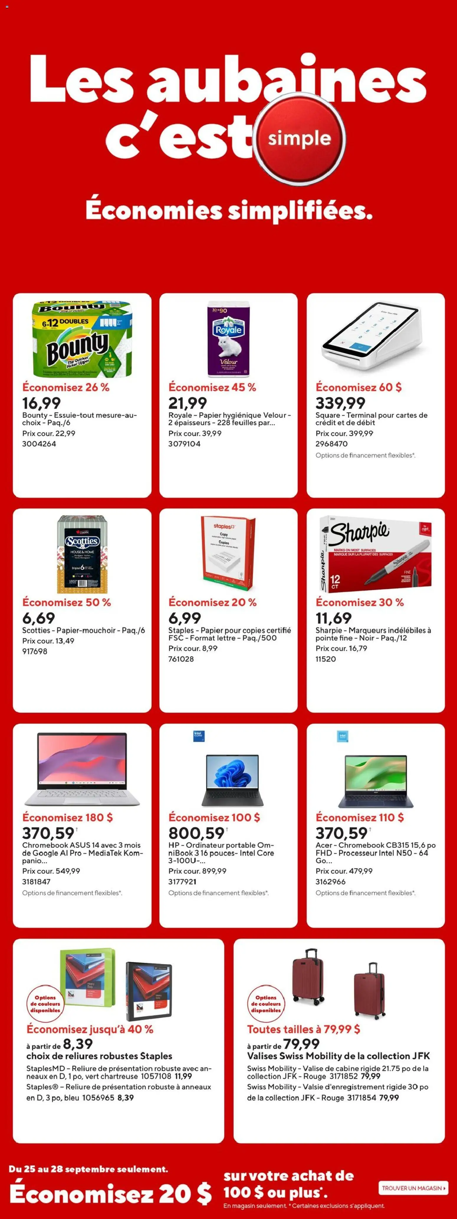 Staples flyer valid from Sep 25, 2026 | Page: 3