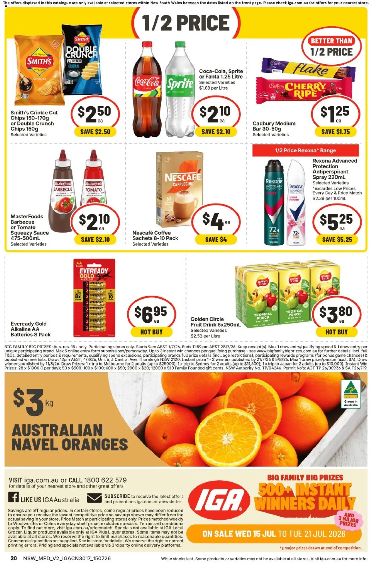 IGA catalogue - valid from 15/07/2026 | Page: 18 | Products: Honey, Beef, Toothpaste, Tablets