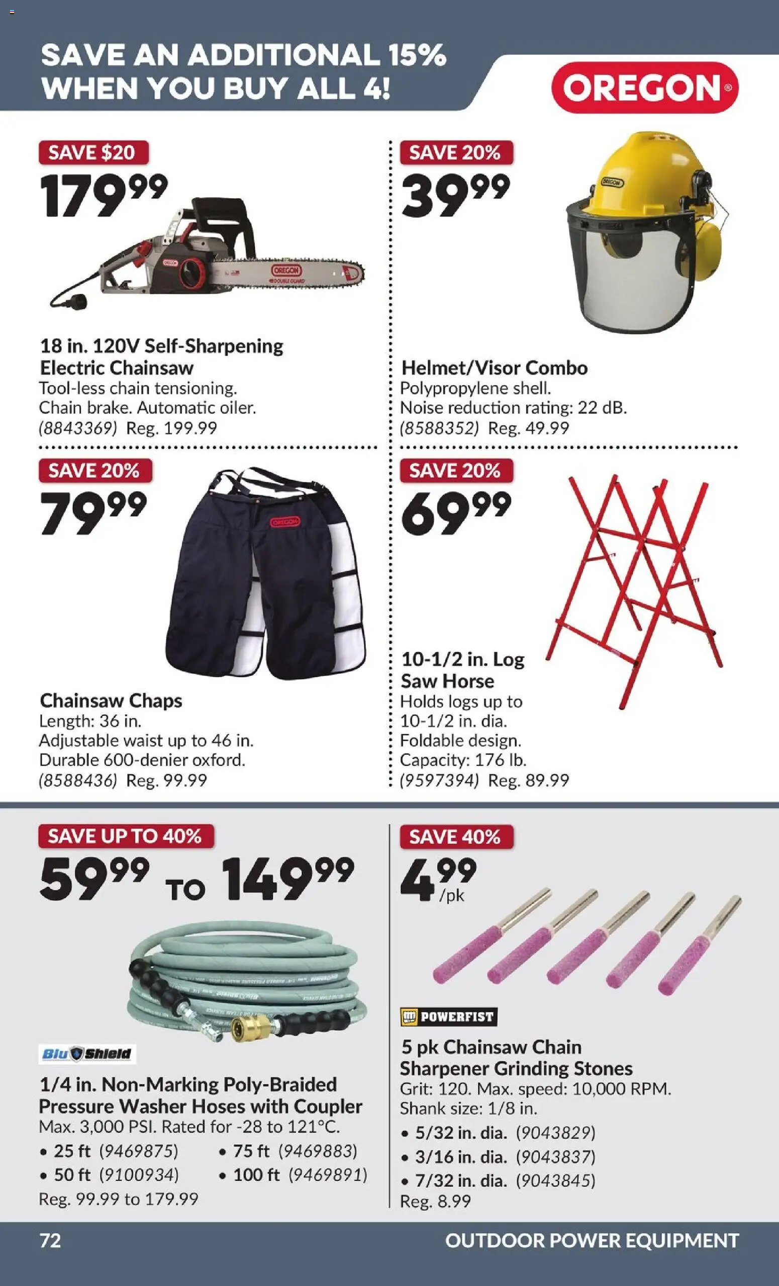 Princess Auto flyer valid from Aug 25, 2026 | Page: 73 | Products: Electric chainsaw, Chainsaw