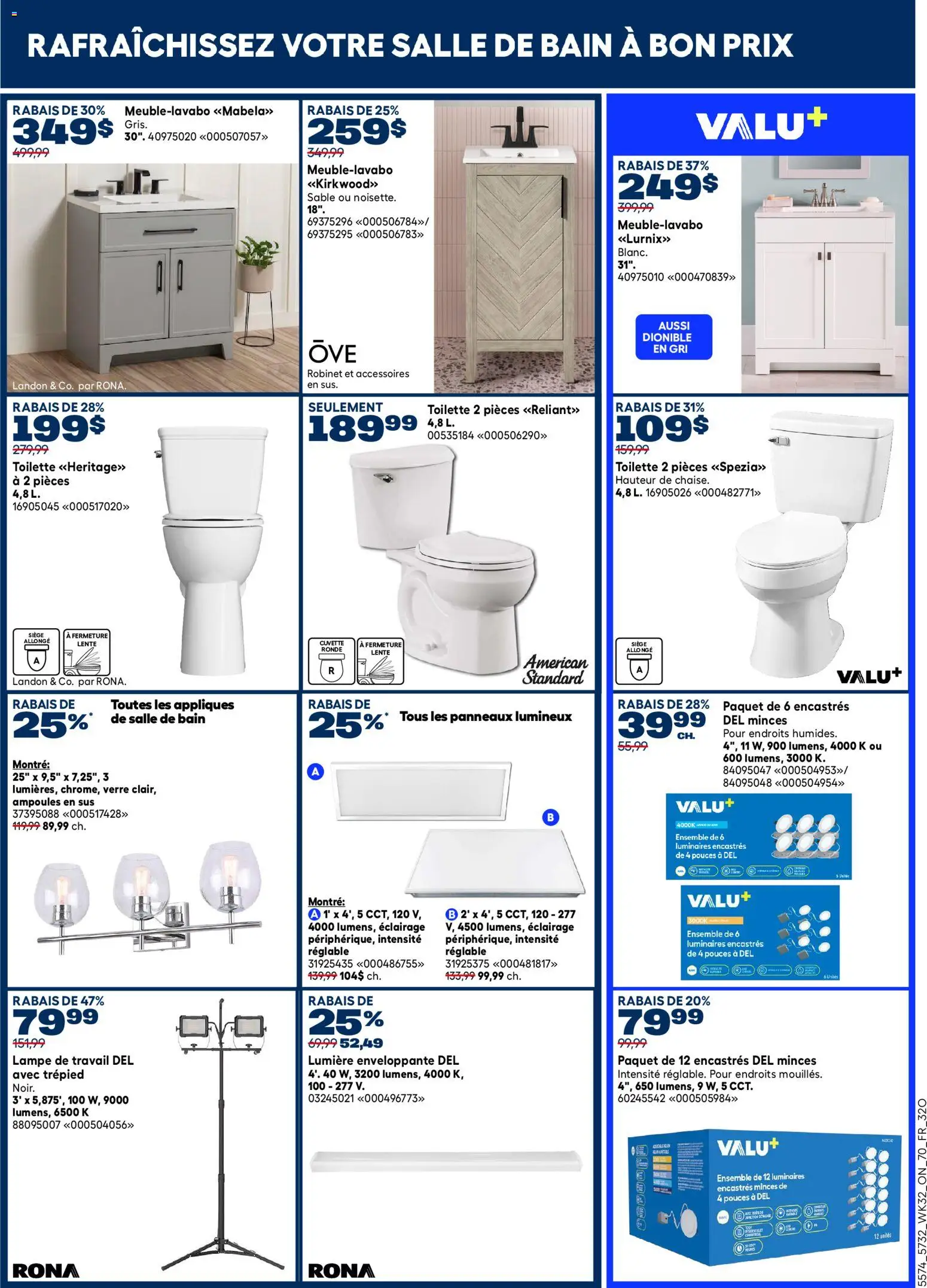 Rona flyer valid from Sep 3, 2026 | Page: 17 | Products: Toilette